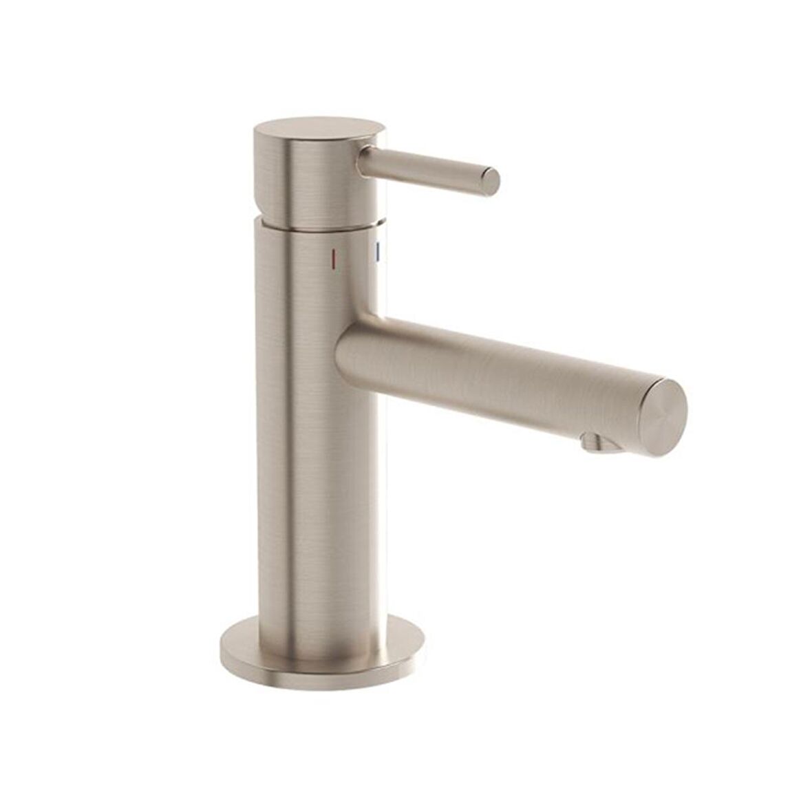 VitrA Origin A4255534 Kısa Lavabo Bataryası,Fırçalı Nikel