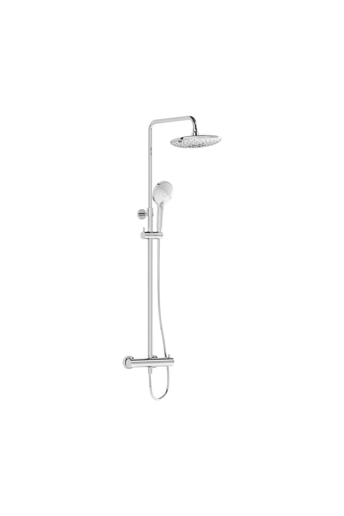 VitrA Aquaheat Bliss 240 2f Termostatik Duş Sistemi, Krom A47205