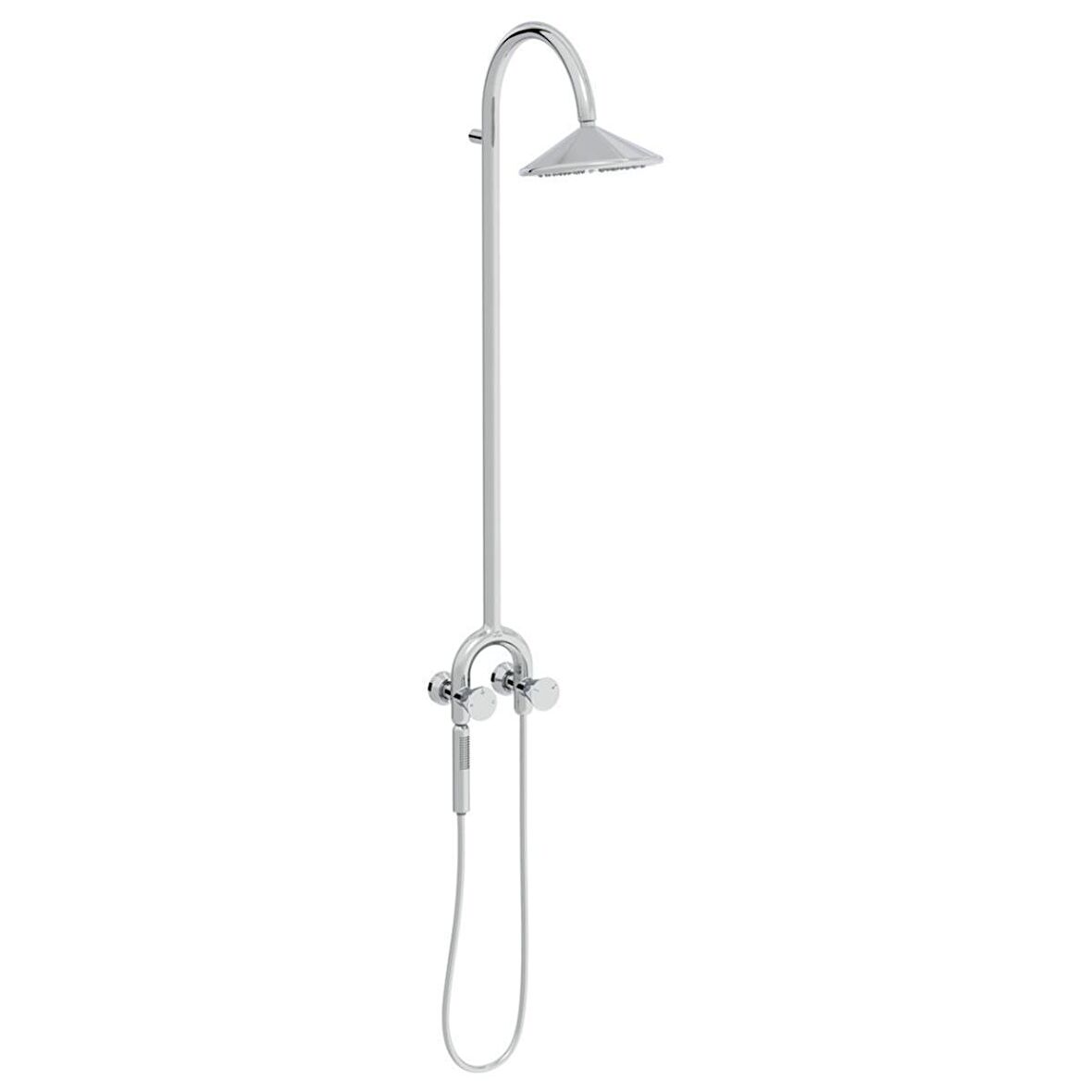 VitrA Liquid A47219 Manyetik El Duşlu, Duş Kolonu ve Termostatik Duş Bataryası