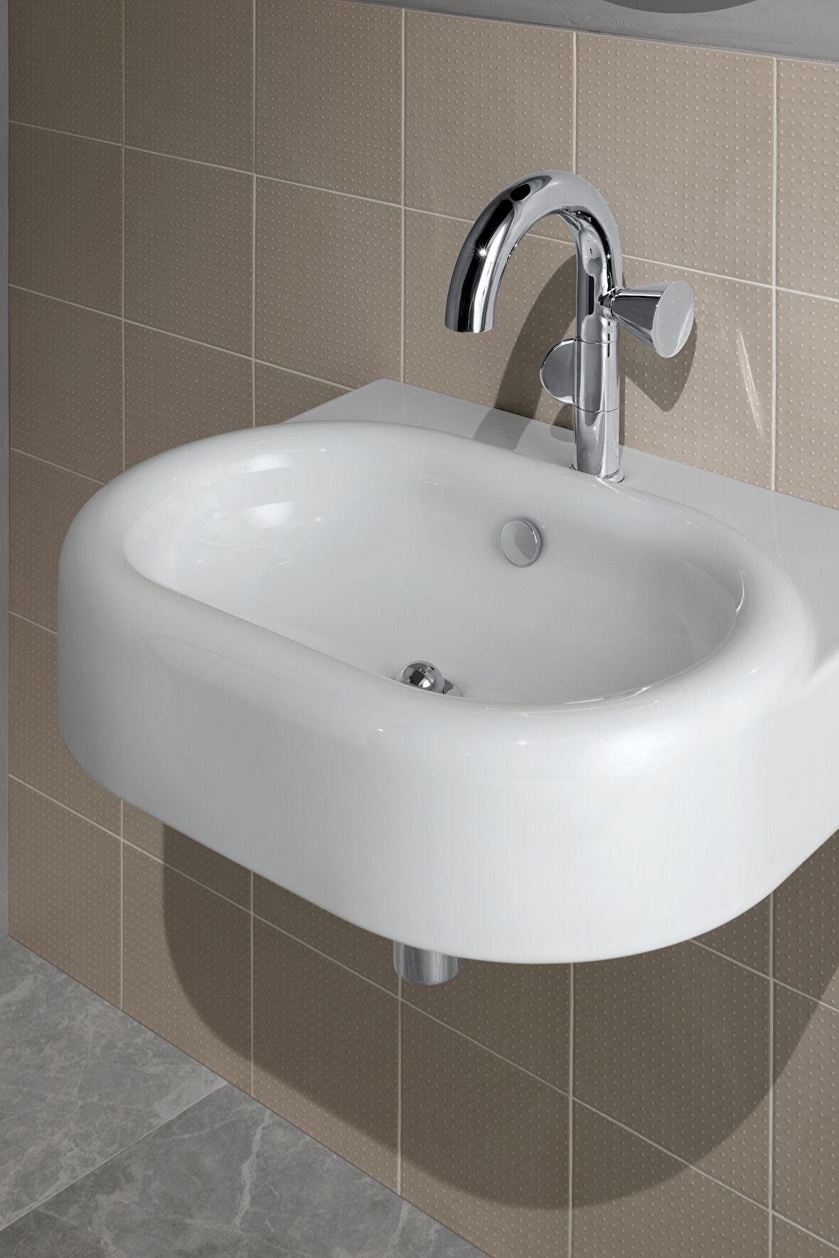 VitrA Liquid A45170 Basmalı Lavabo Yuvarlak Süzgeci, Krom