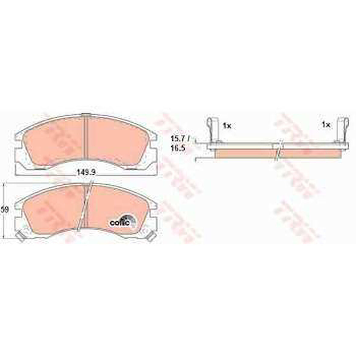 Mitsubıshı On Fren Balatası Pajero II 2,5td 90>99 Outlander 03> / P4007 C Crosser 06> - Trw Gdb1126