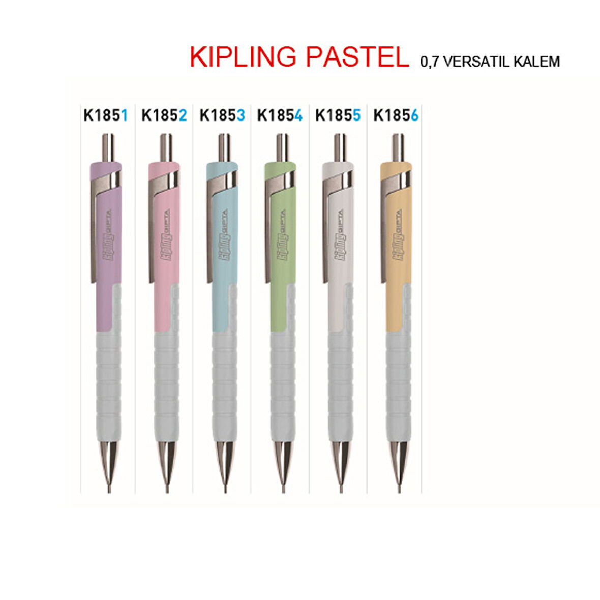 Gıpta Versatil Kalem Kıplıng 0.7 MM Pastel Açık Pembe K1852
