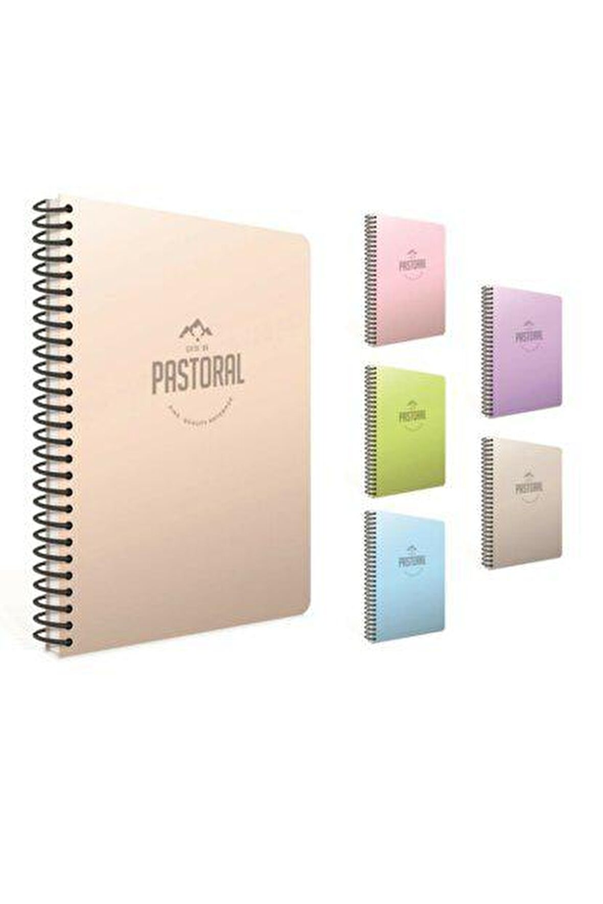 Pastoral Spiralli Plastik Kapak Defter 17x24 72 Yaprak Çizgili (3251) Gıpta