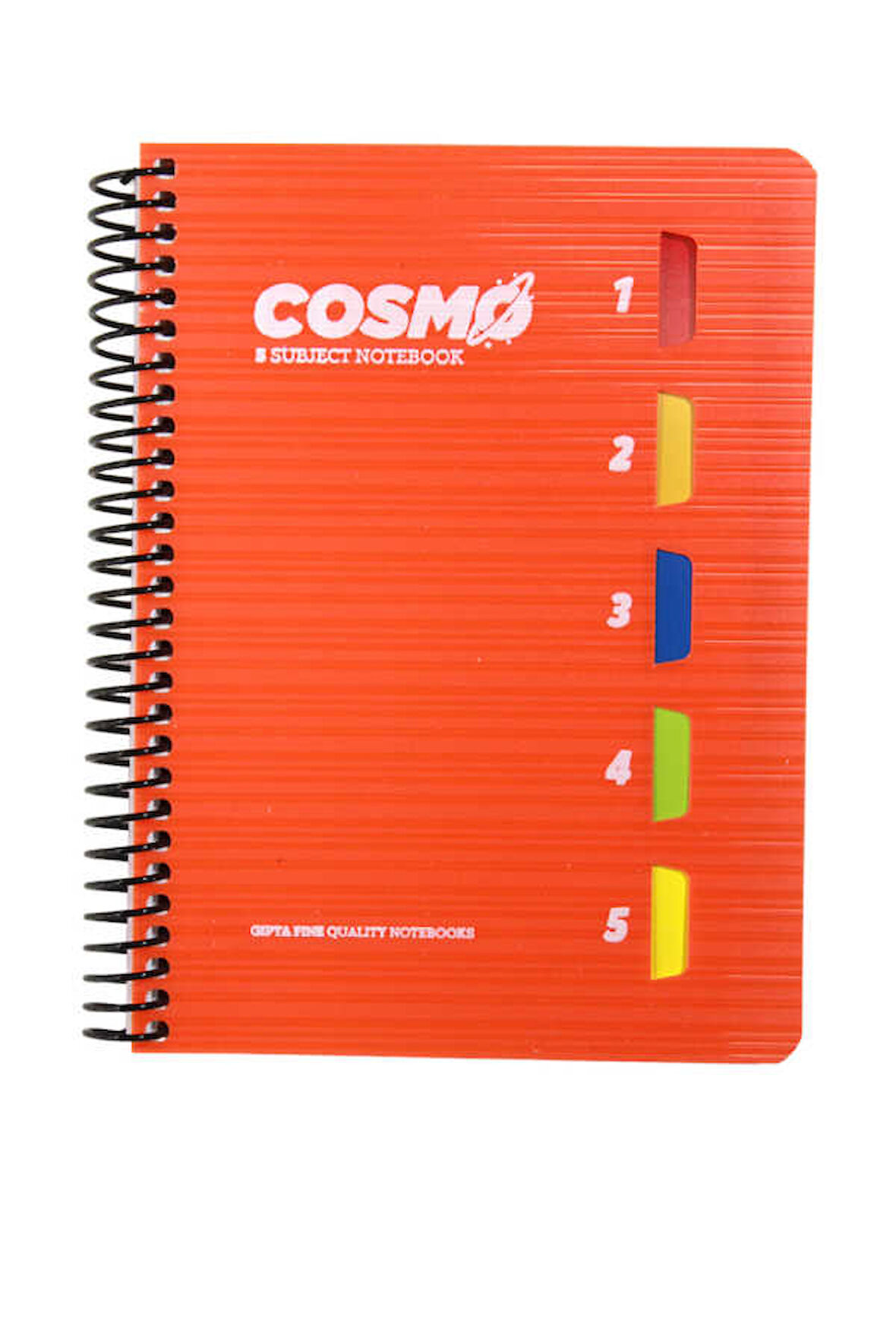 Gıpta Spiralli 5 Seperatörlü Plastik Kapaklı Defter 150 Yaprak Çizgili 17 x 24 cm