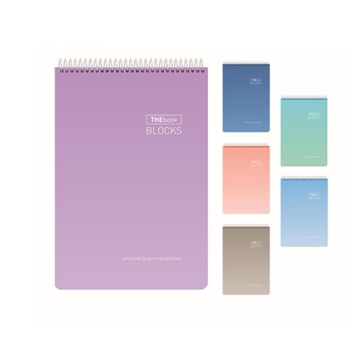 Gıpta Thebook Blocks A4 Spiralli Sert Kapak Defter 100 Yaprak Çizgisiz 