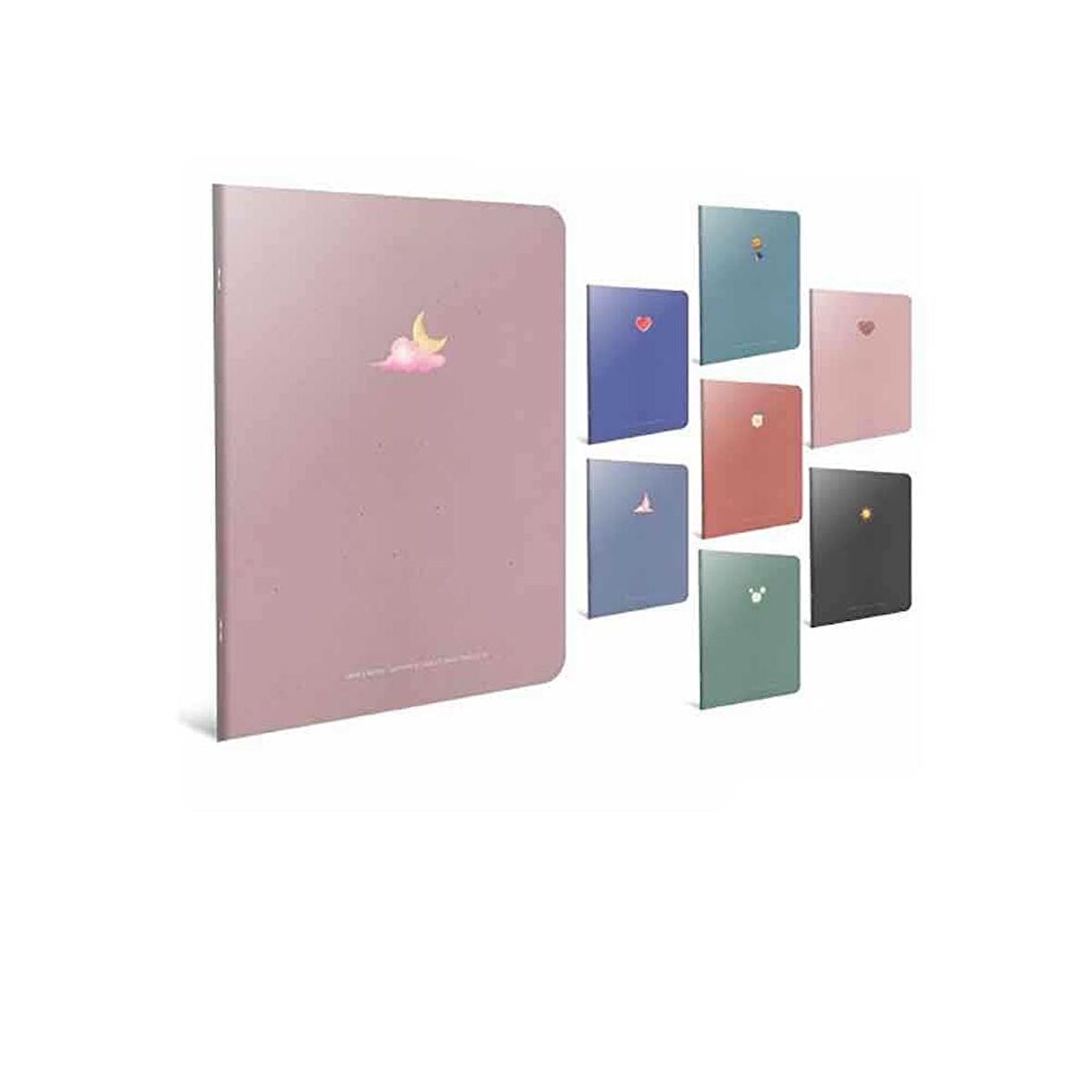 Gıpta A4 60 Yaprak Kareli Simple Notes Dikişli Karton Kapak Defter 5815000