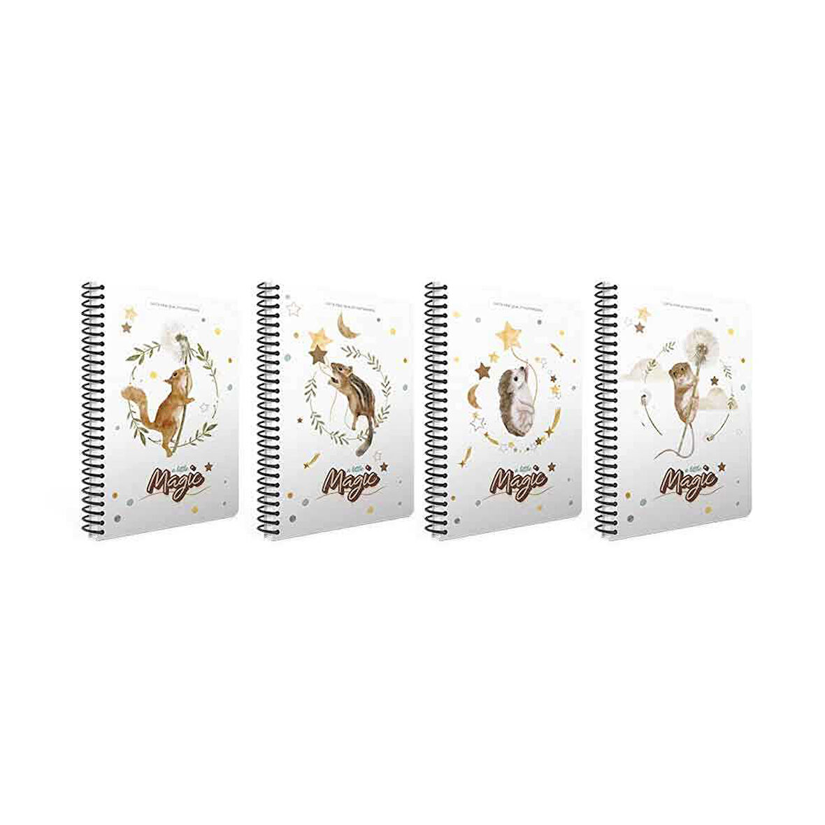 Gıpta 17x24cm 120 Yaprak Çizgili Magic Spiralli Sert Kapak Defter 6235000