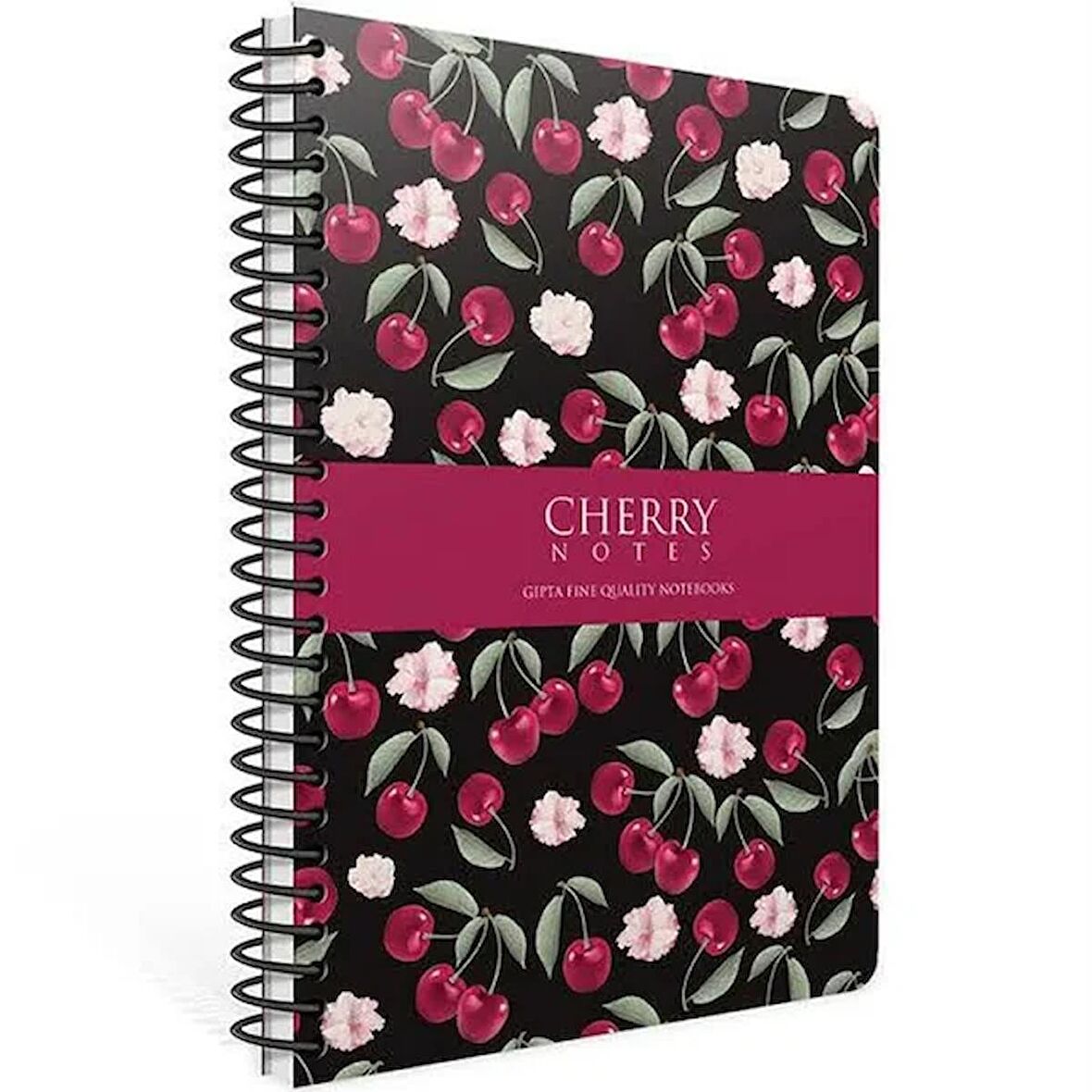 Gıpta Cherry 17x24cm 120yp Spiralli Sert Kapak Çizgili Defter - 1 Adet