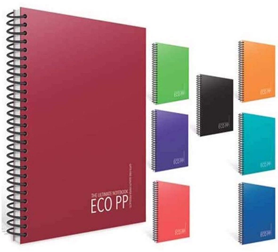 GIPTA DEFTER EKO A4 SPİRALLİ PP KAPAK 40 YP. ÇİZGİLİ 6388 1  