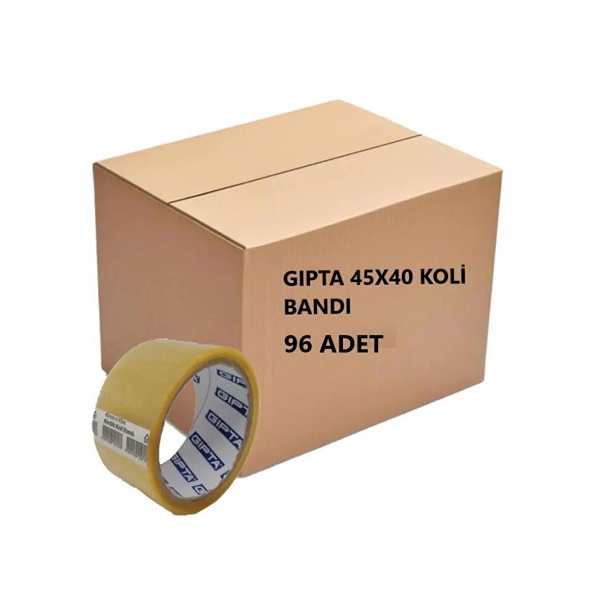 Gıpta Koli Bandı 45Mmx40 Metre Şeffaf Akrilik 4-F241000-5001 - 96 Adet