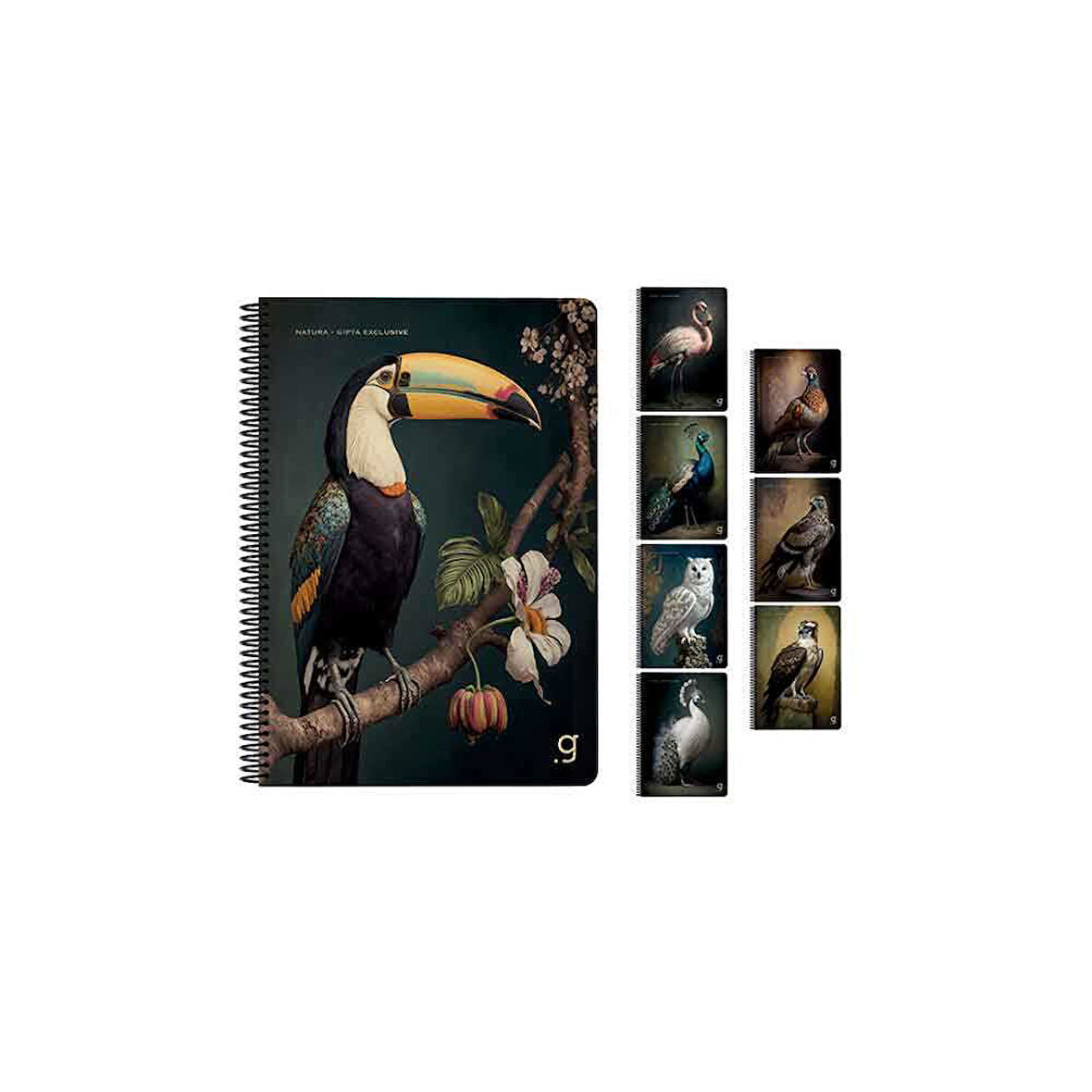 Gıpta A4 80 Yaprak Çizgili Natura Spiralli Karton Kapak Defter 7057000