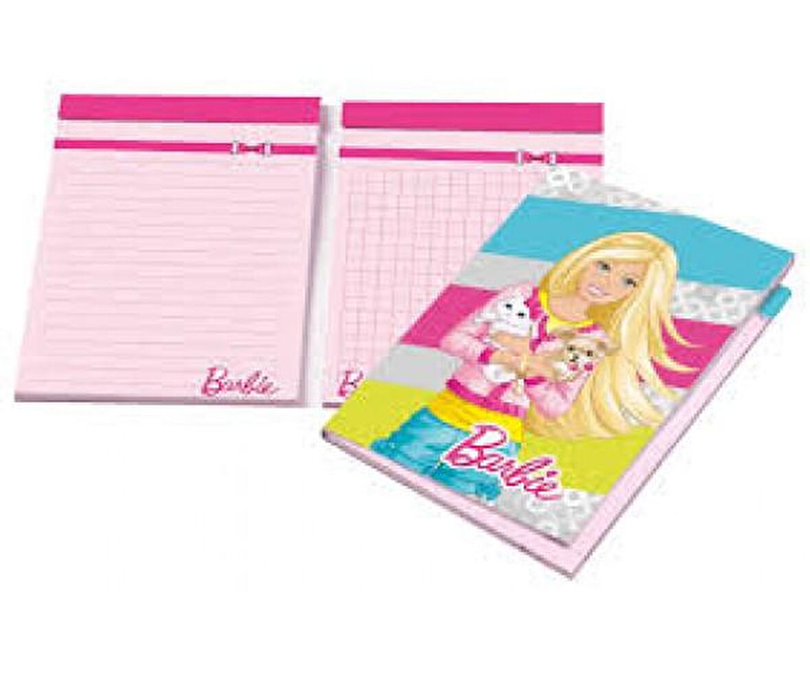 Gıpta 40+40 Yaprak A7 Barbie İkili Çizgili+Kareli Bloknot