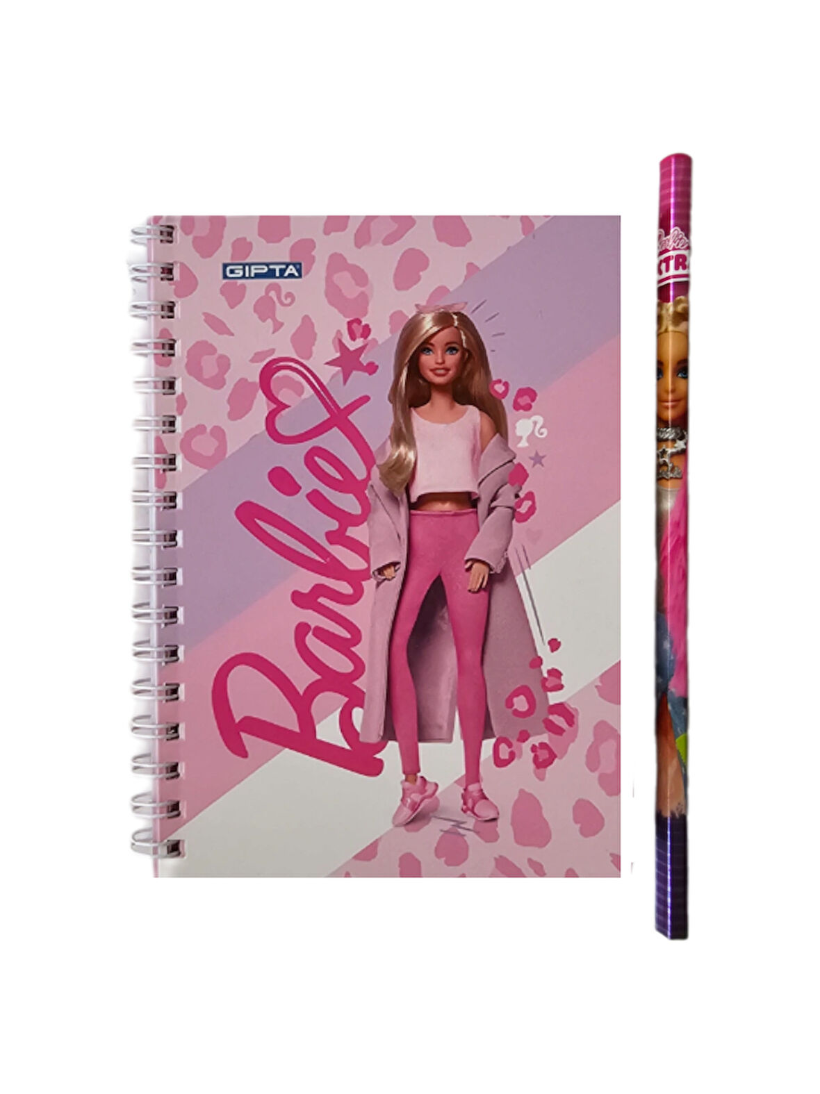Barbie Lisanslı A6 Not Defteri ve Kurşun Kalem Seti (2 li Set)