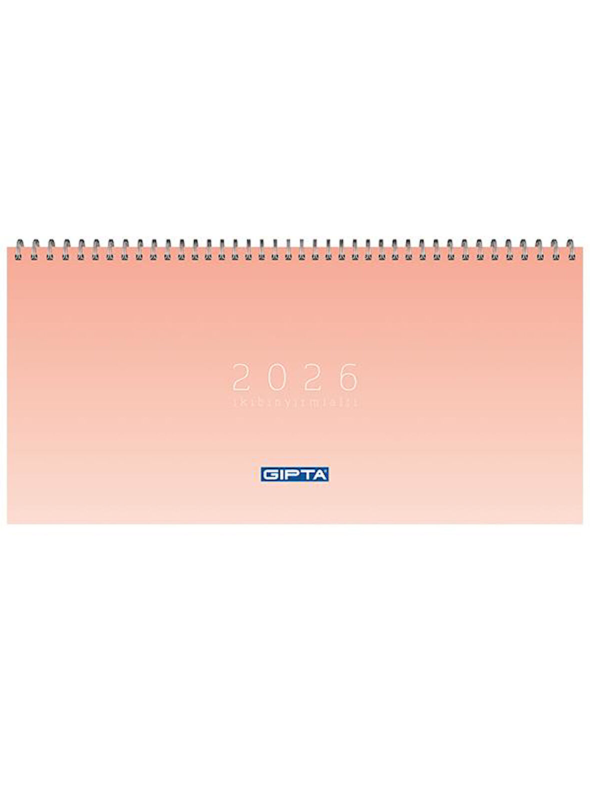 Gıpta 2026 Spiralli Masa Takvimi 16x33 cm Kırmızı 506-PXK