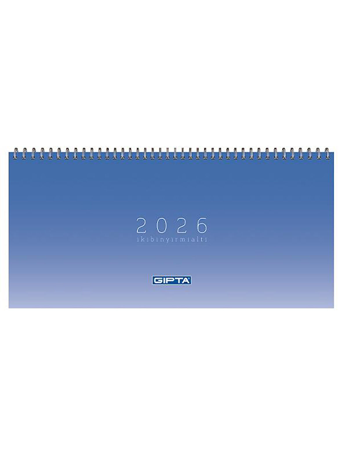 Gıpta 2026 Spiralli Masa Takvimi 16x33 cm Mavi 506-PXK