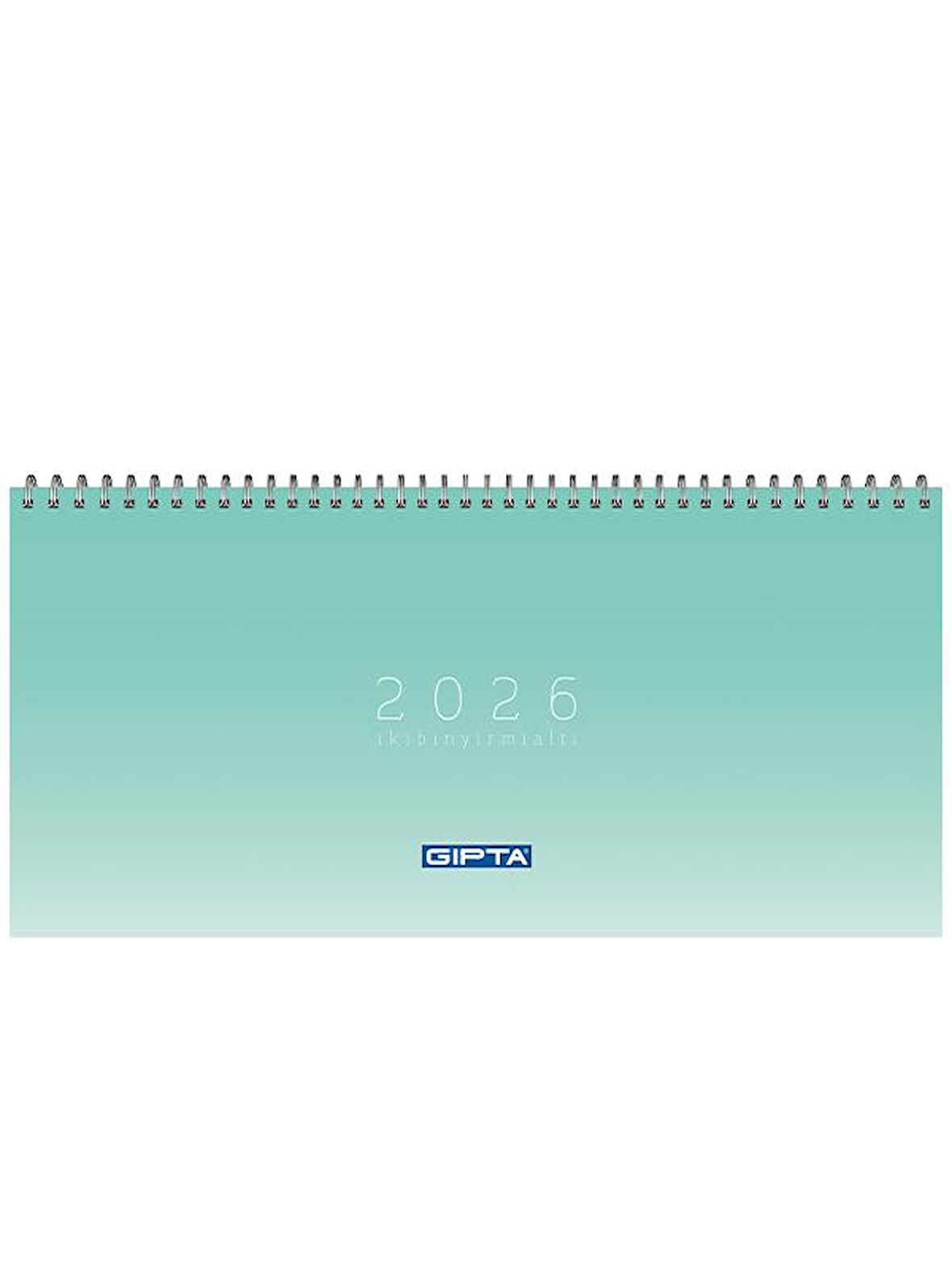 Gıpta 2026 Spiralli Masa Takvimi 16x33 cm Pastel Yeşil 506-PXK 