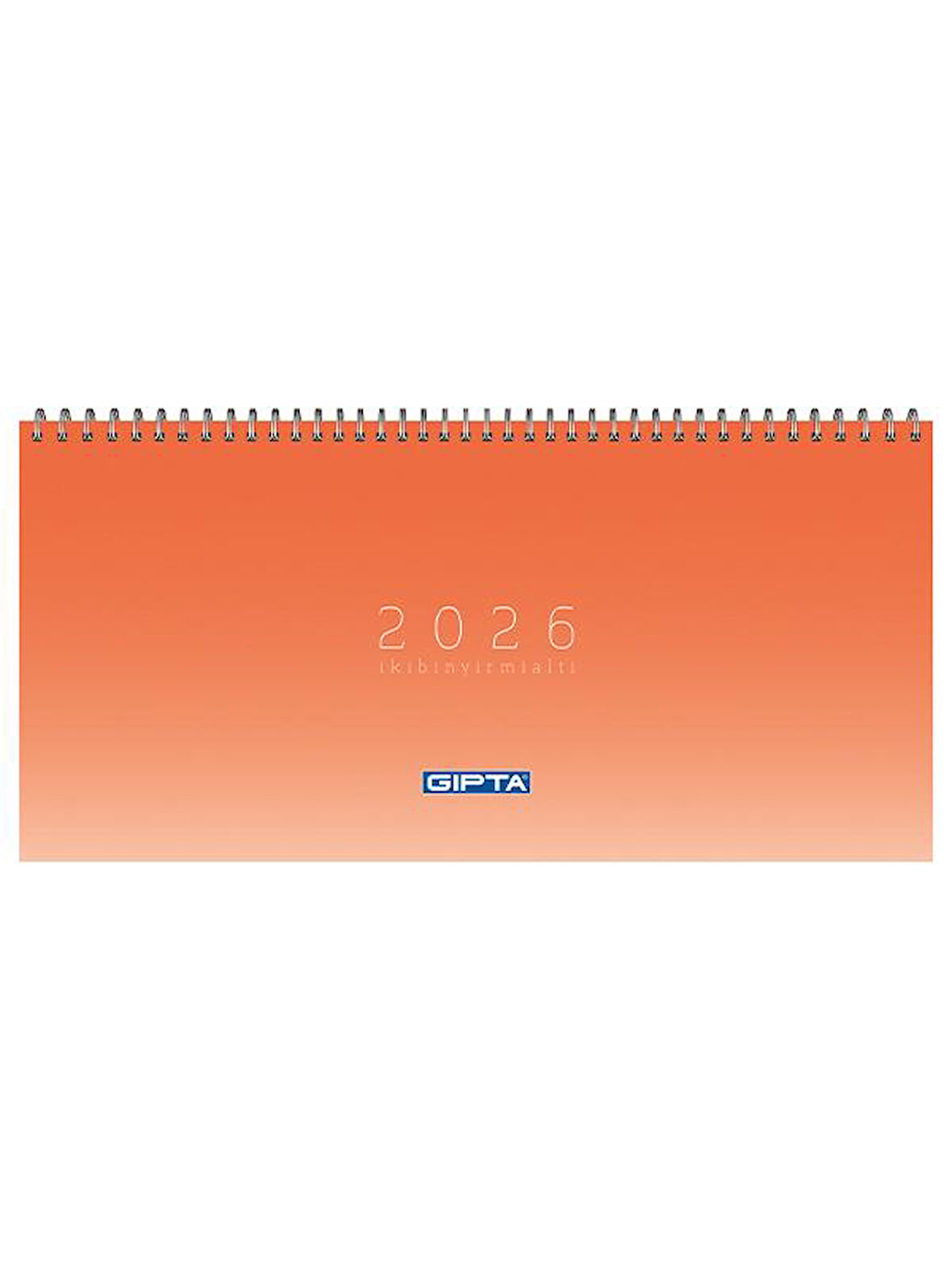 Gıpta 2026 Spiralli Masa Takvimi 16x33 cm Turuncu 506-PXK