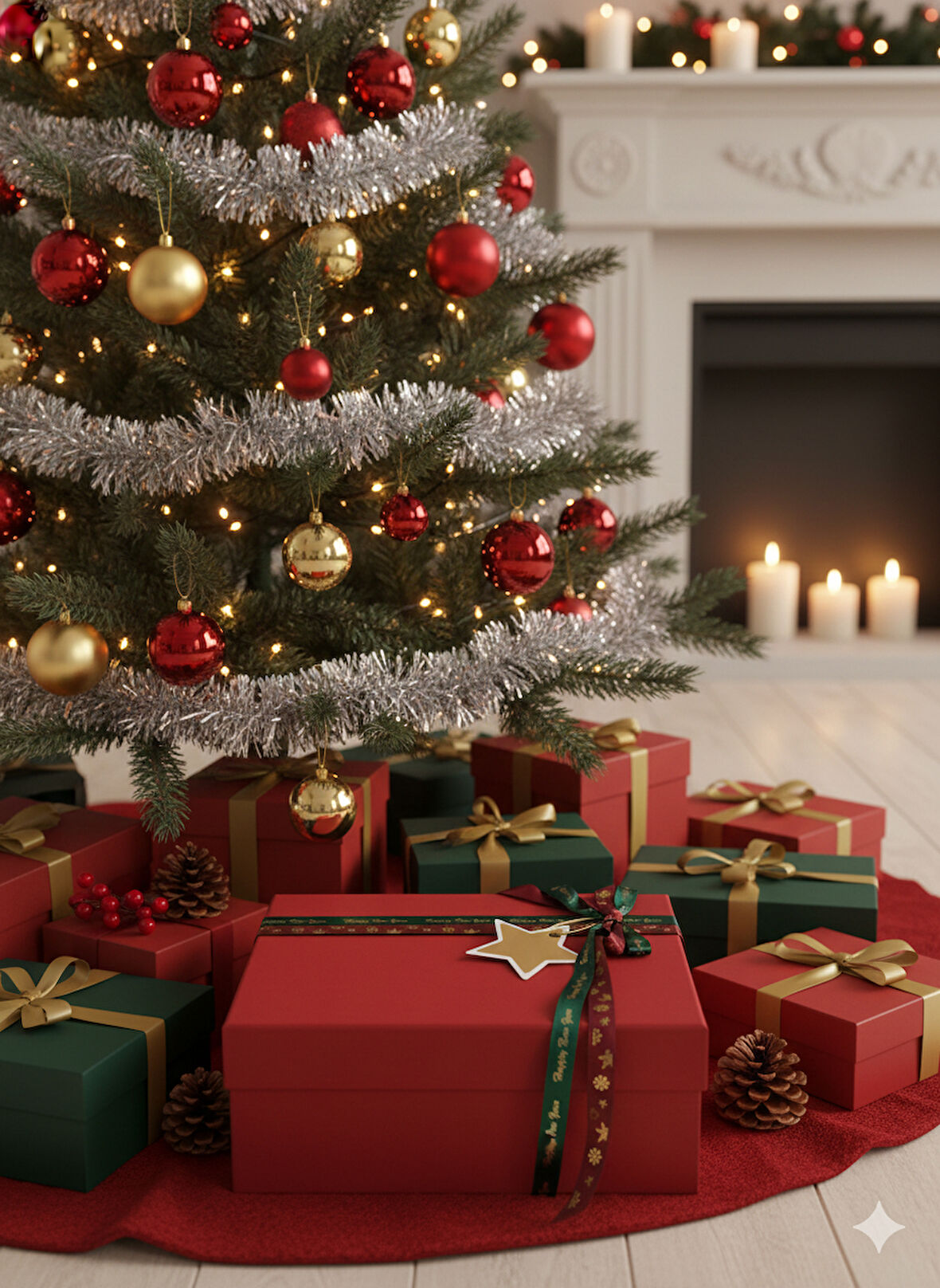 19×26×11 cm Nebia No:4 Dikdörtgen Hediye Kutusu – Yılbaşı Dekoratif Hediye Paketi