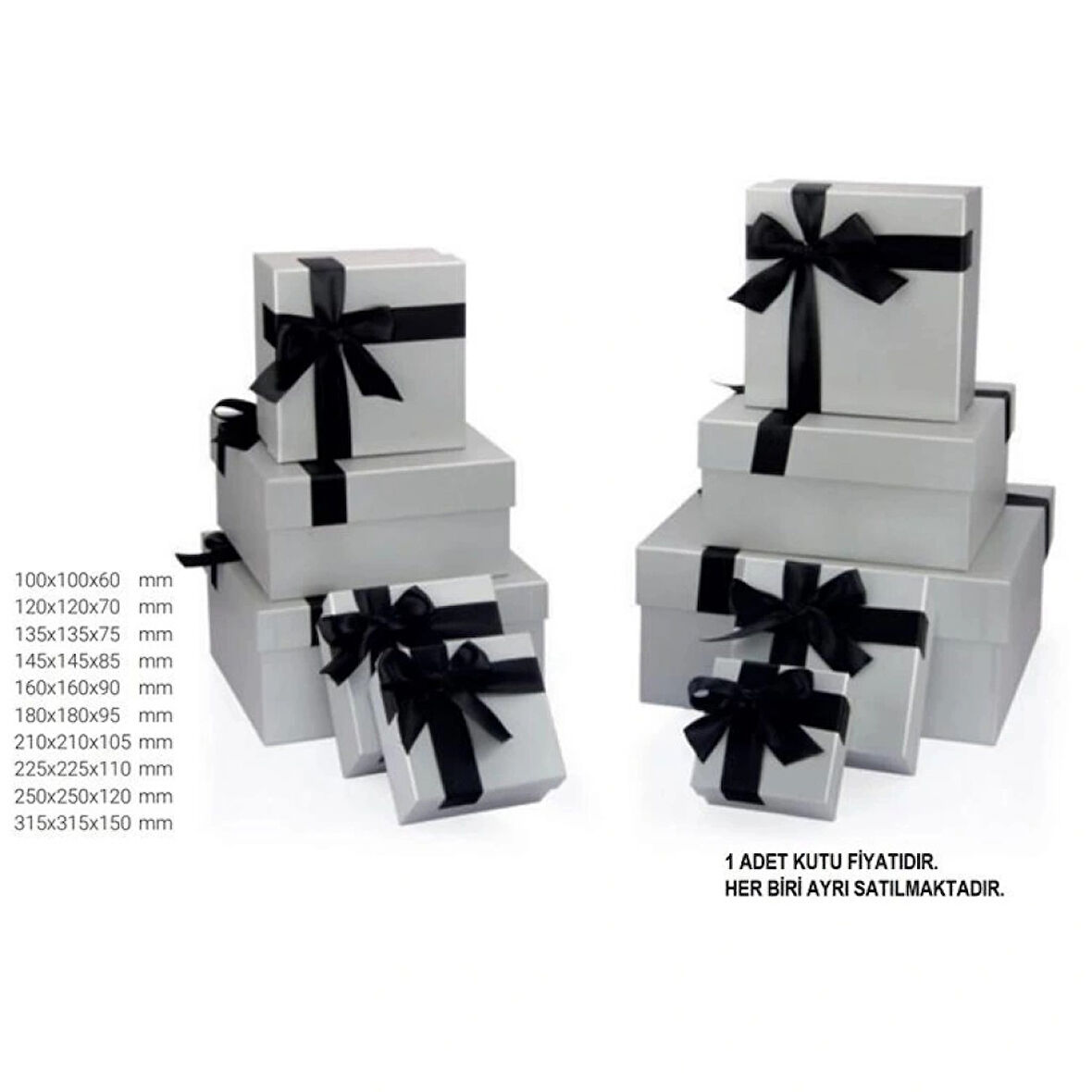 My Silver Kare Hediye Kutusu No:5