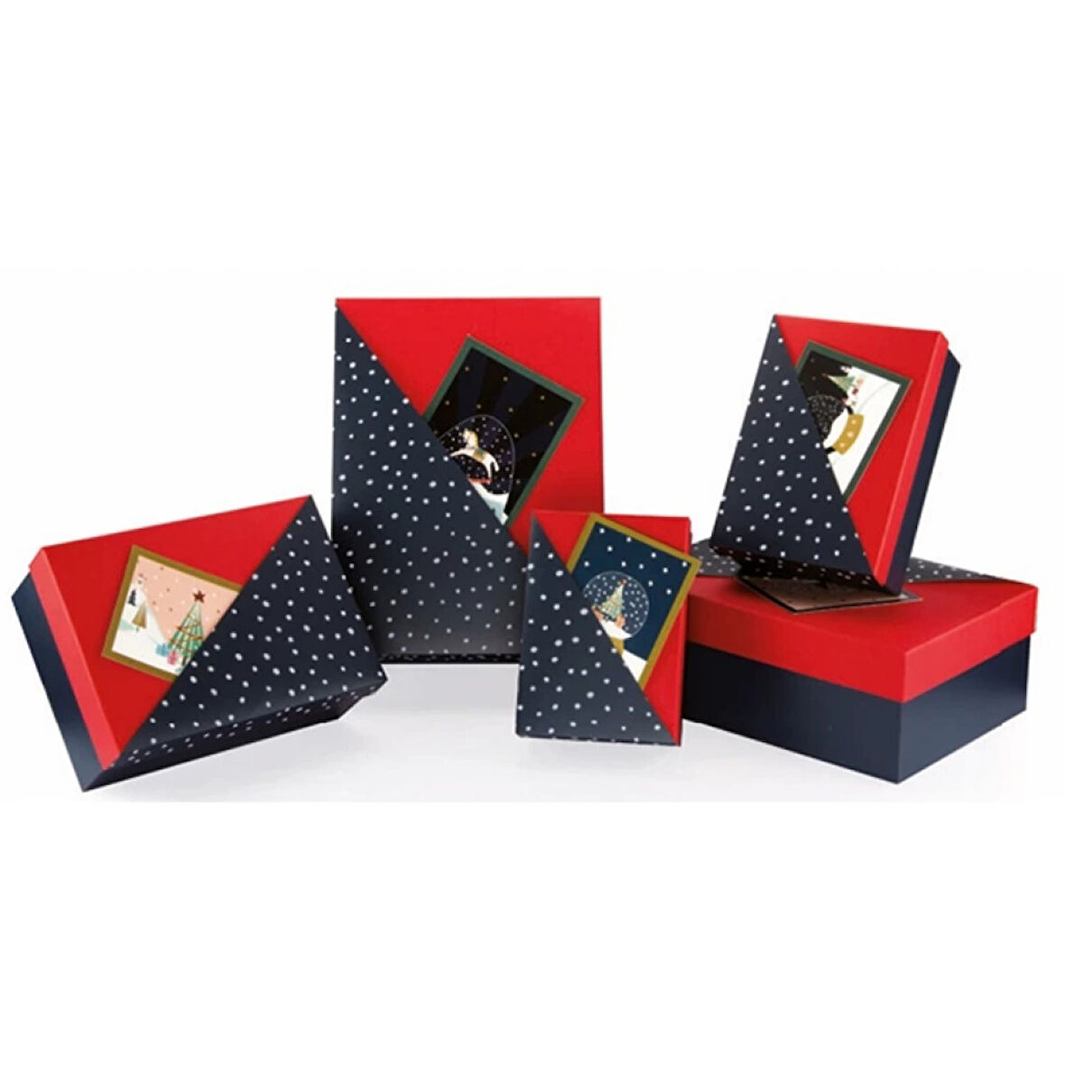 Snowglobe Dikdörtgen Hediye Kutusu No:3