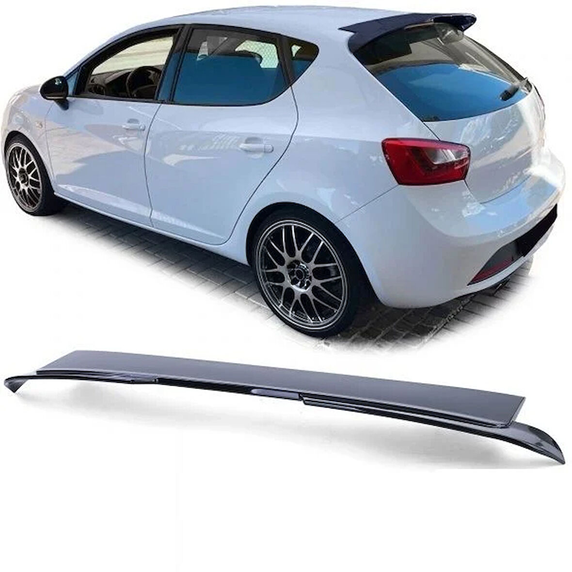 AUTOGP  Seat ibiza bagaj üstü spoiler pianoblack boyalı 2008 / 2017