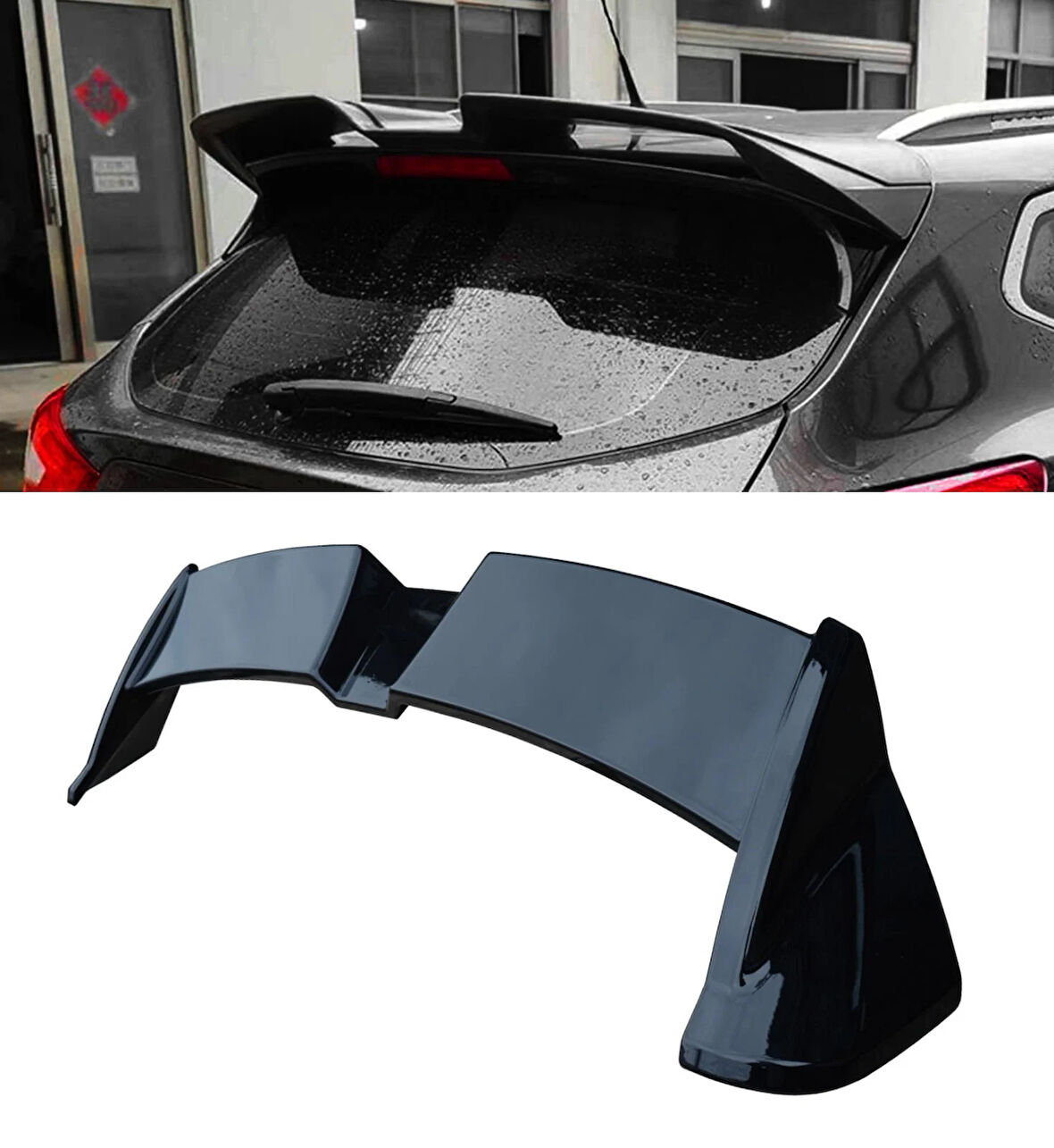 AUTOGP  Nissan qashqai bagaj üstü spoiler pianoblack boyalı 2018 / 2021