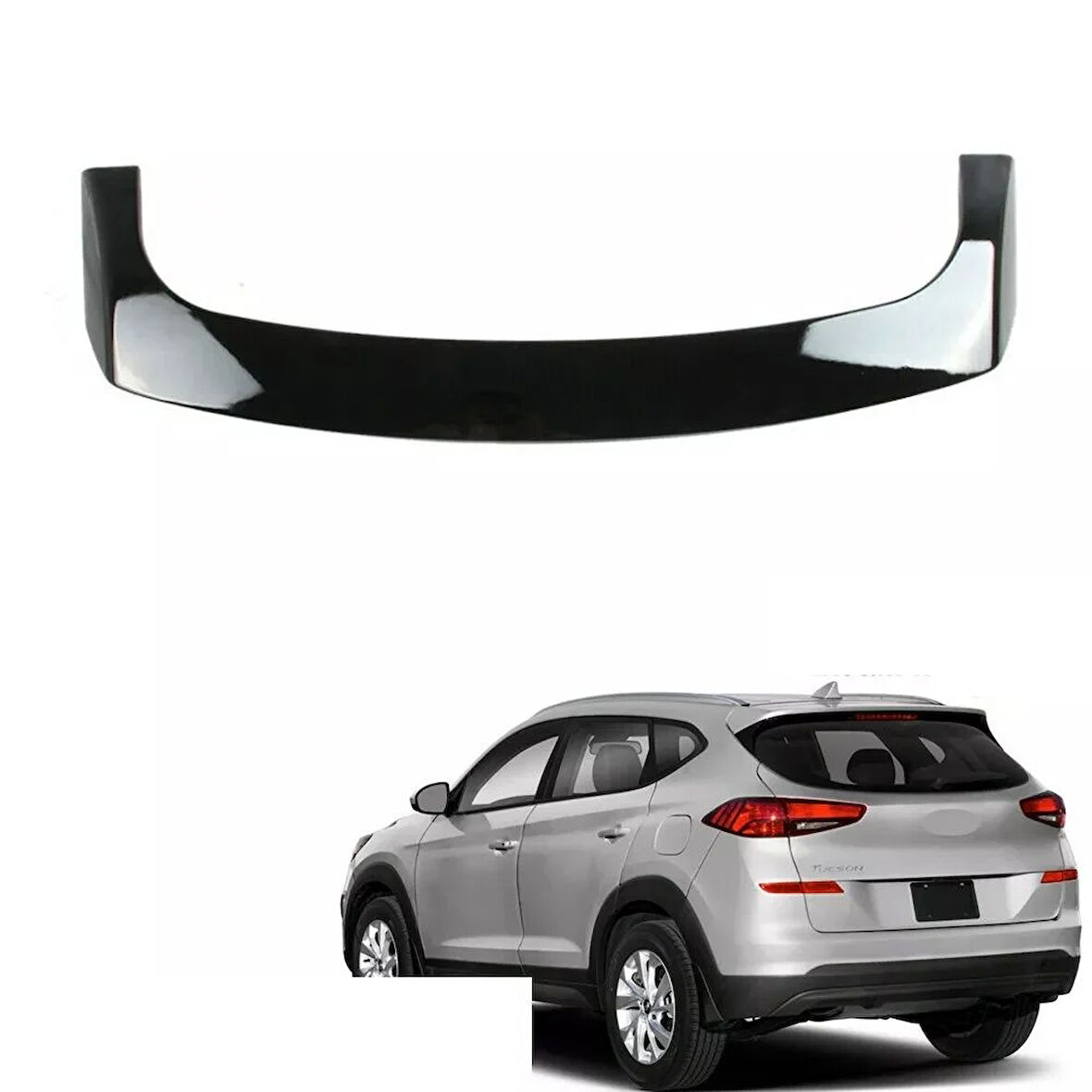 AUTOGP  Hyundai tucson bagaj üstü spoiler pianoblack boyalı 2018 / 2021