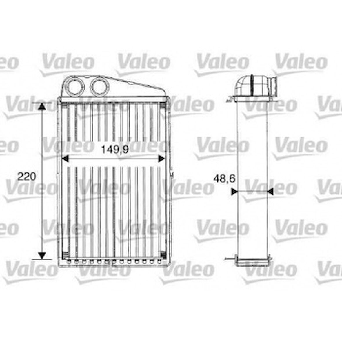 Renault Kalorıfer Radyatoru Megane II Scenic II Grand Scenic II 1,4 / 1,6 / 1,5dci / 2,0 02> - Valeo 812247