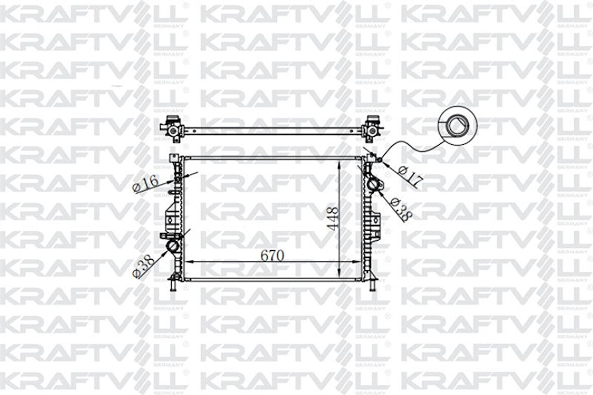 Ford Motor Su Radyatoru Focus III 11>17 C Max 2,0tdci 10>15 Mondeo IV 07>14 S Max Galaxy 07>15 2,0tdci / - Kraftvoll 08040063