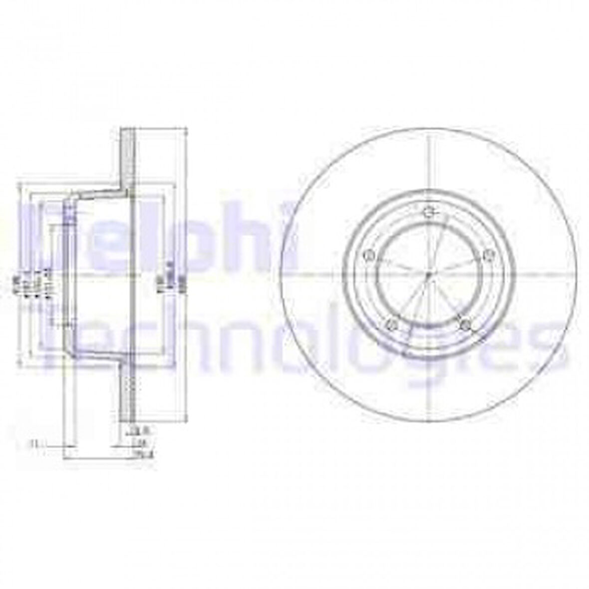 Land Rover Fren Diski On Defender 87-16 Discovery 1 89-98 Range Rover Classıc 86-91 - Delphi Bg2297