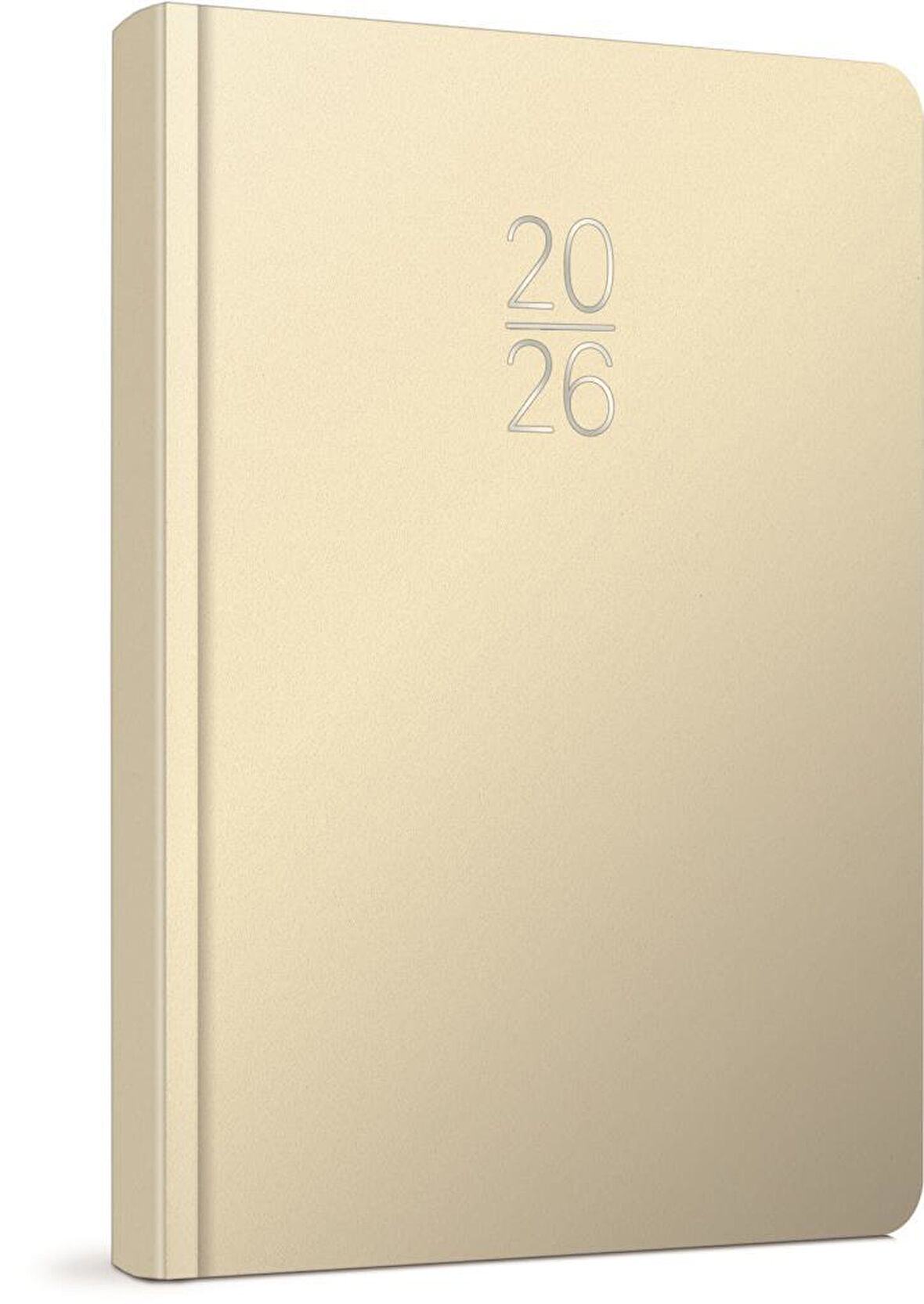 Gıpta 2026 Sert Kapak Günlük Ajanda 17X24 106-ECK Krem