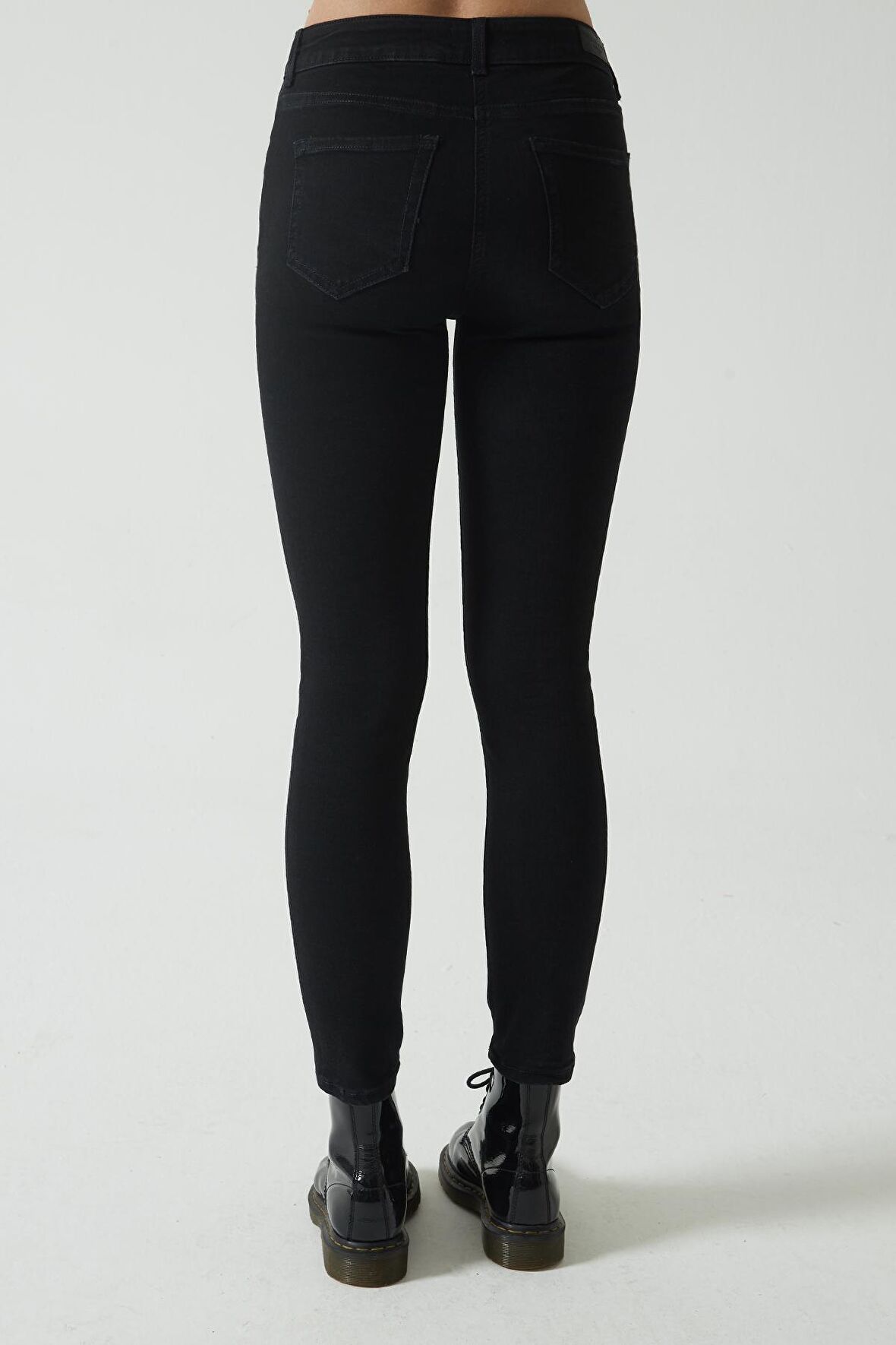Judy Siyah Yüksek Bel Skinny Fit Jean Pantolon C 4521-026