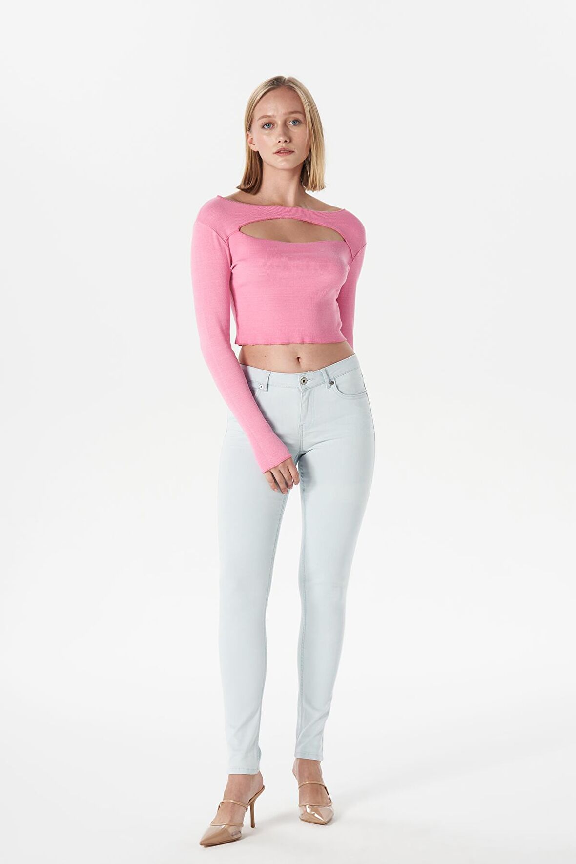 Judy Açık Mavi Skinny Fit  Pantolon Jean C 4678-005