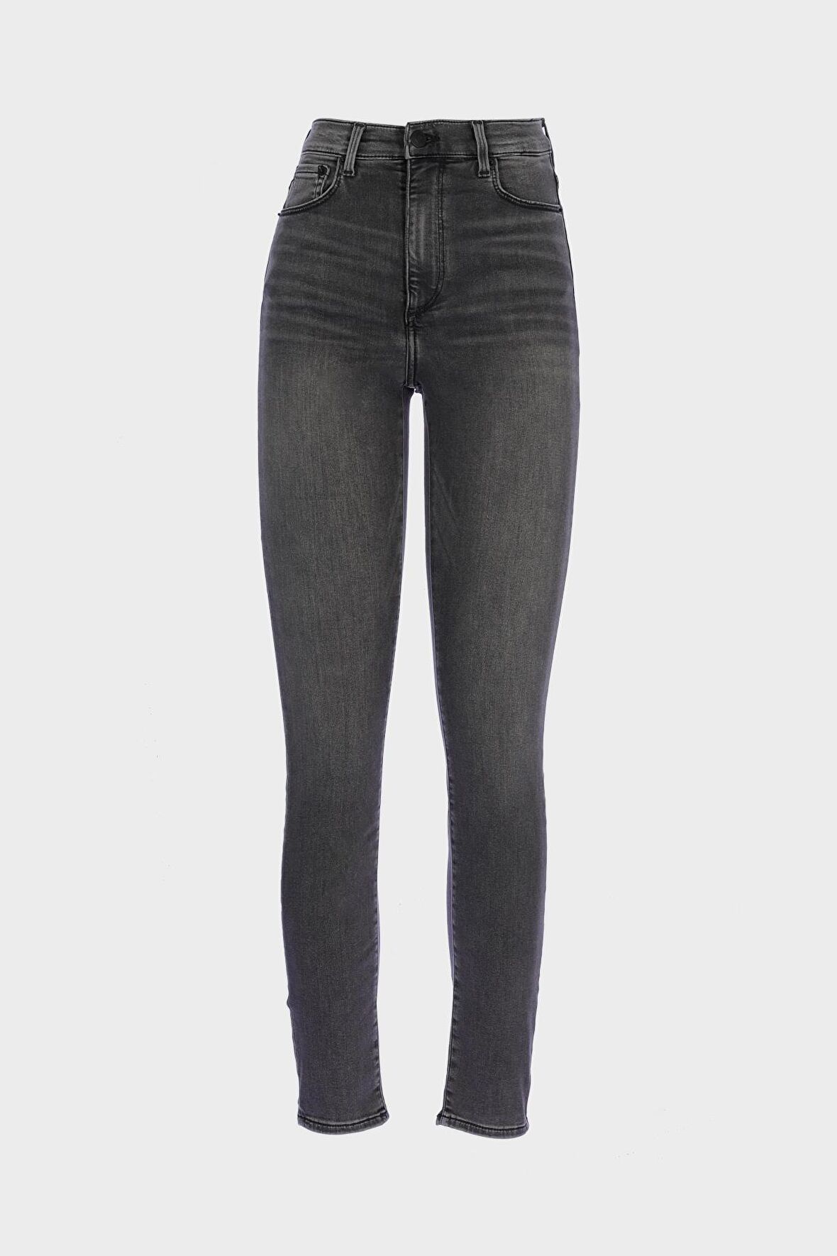 Judy Antrasit Yüksek Bel Patı Fermuarlı Skinny Fit Jean Pantolon C 4521-228