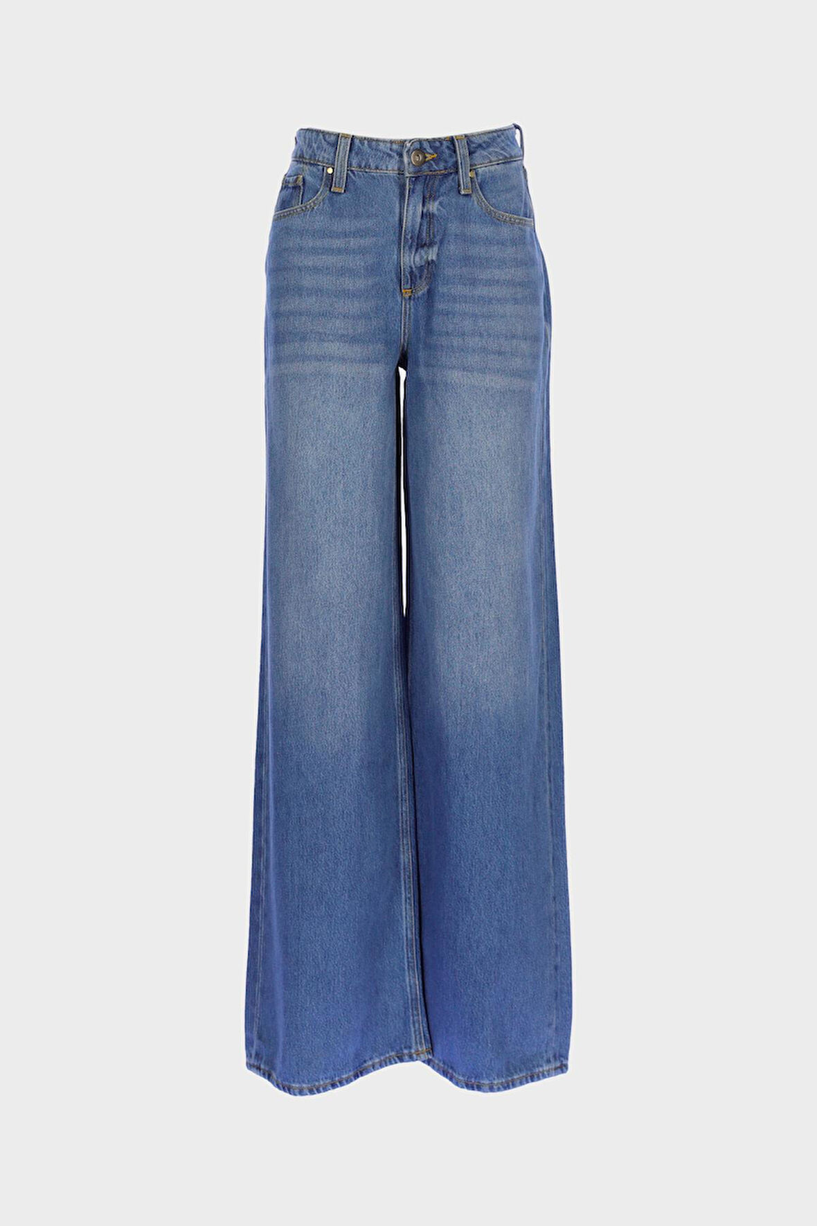 Weslie Açık Mavi Yüksek Bel Fermuarlı Jean Pantolon C 4530-211