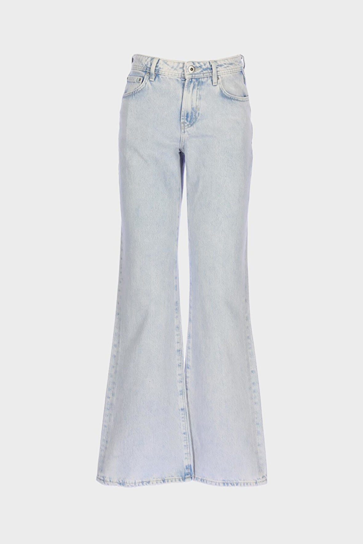 Açık Mavi Normal Bel Relax Bootcut Fit Jean Pantolon C 4809-009