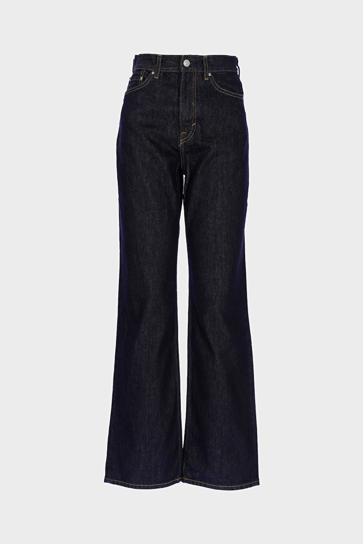 Eliza Koyu Mavi Yüksek Bel Patı Fermuarlı Jean Pantolon C 4518-119