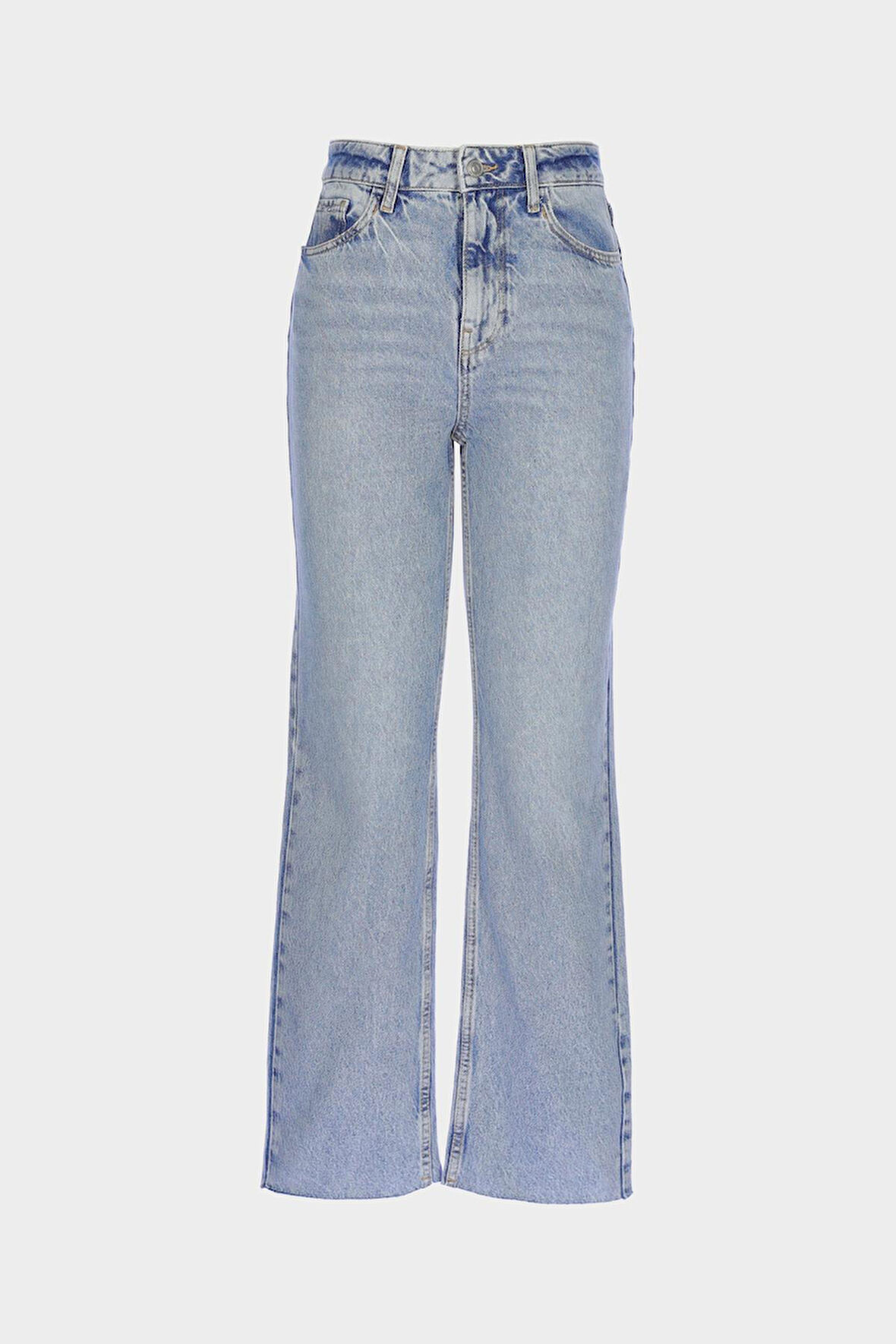Diana Açık Mavi Yüksek Bel Dad Straight Fit Jean Pantolon C 4517-120