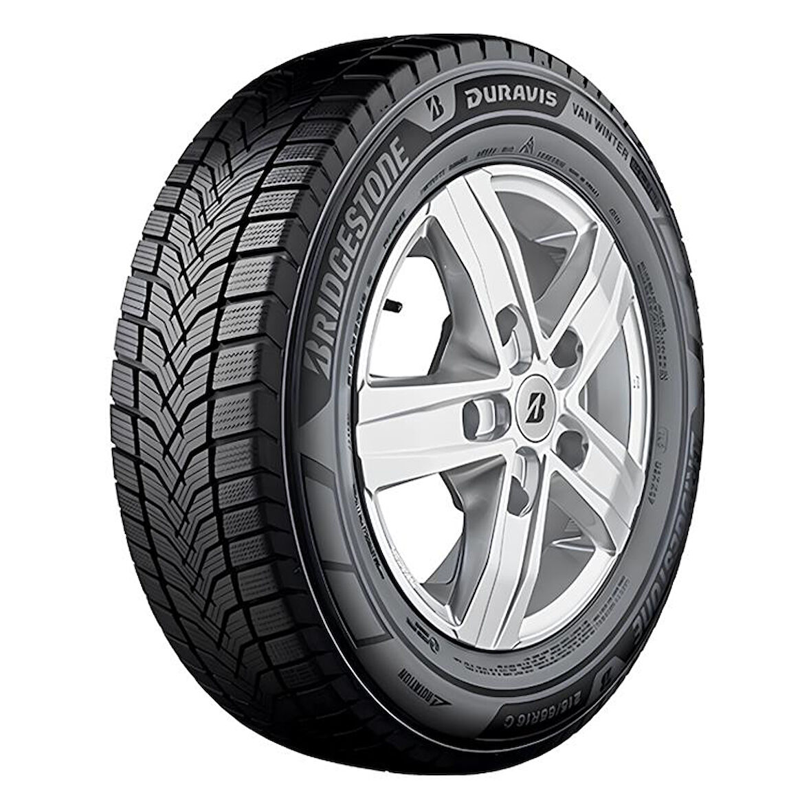 Bridgestone 225/55 R17C 109/107H Duravis Van Winter Oto Kış Lastiği (Üretim: 2025)