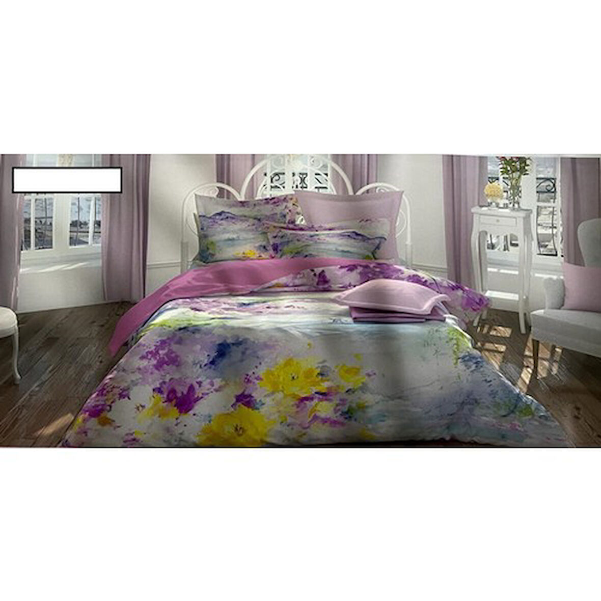 Özdilek 3D Dijital Baskılı Art Nevresim Takımı Pembe Clementine
