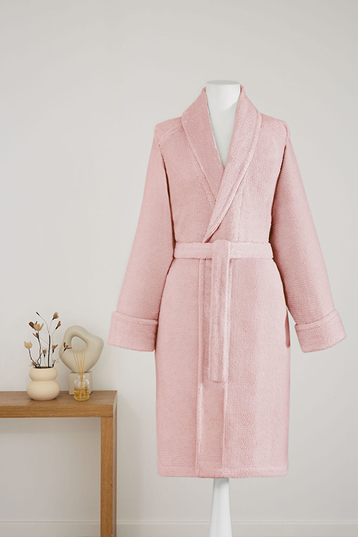 Sadem Organik Pine Şal Yaka Bornoz