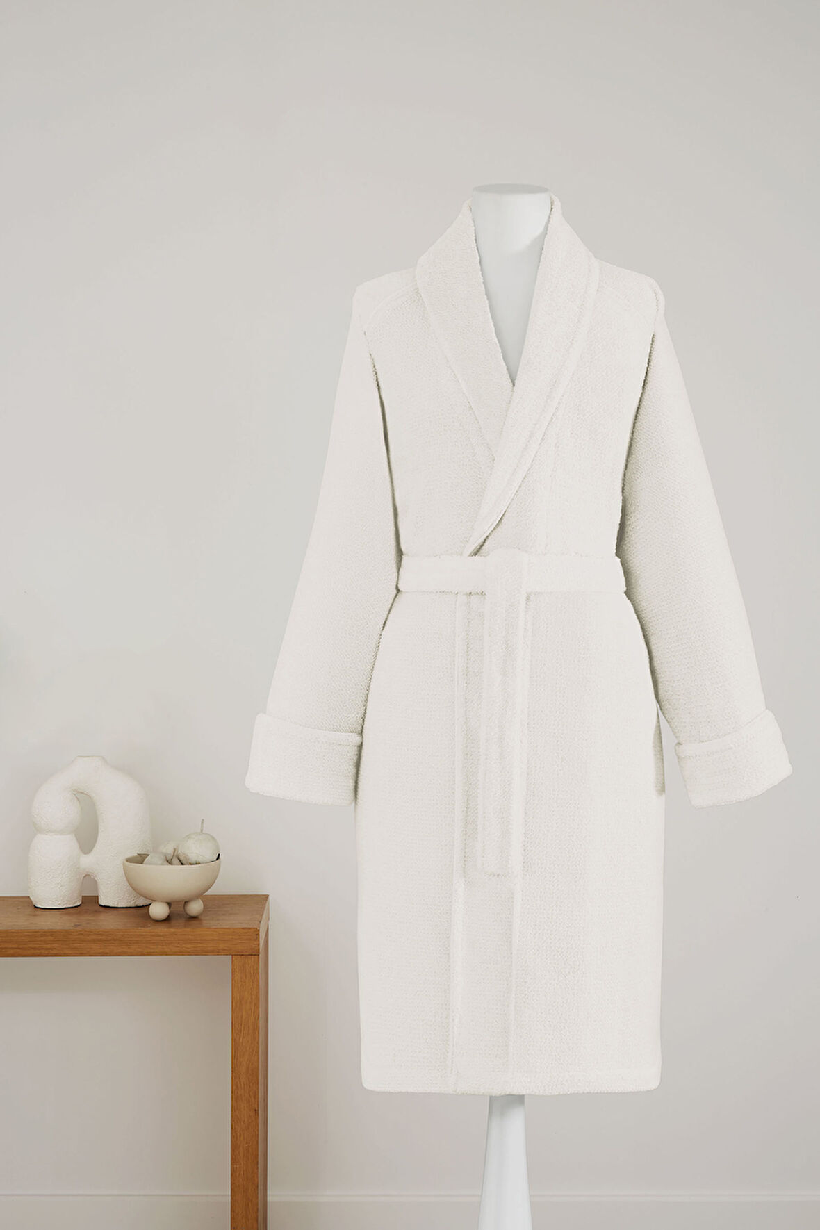 Sadem Organik Pine Şal Yaka Bornoz