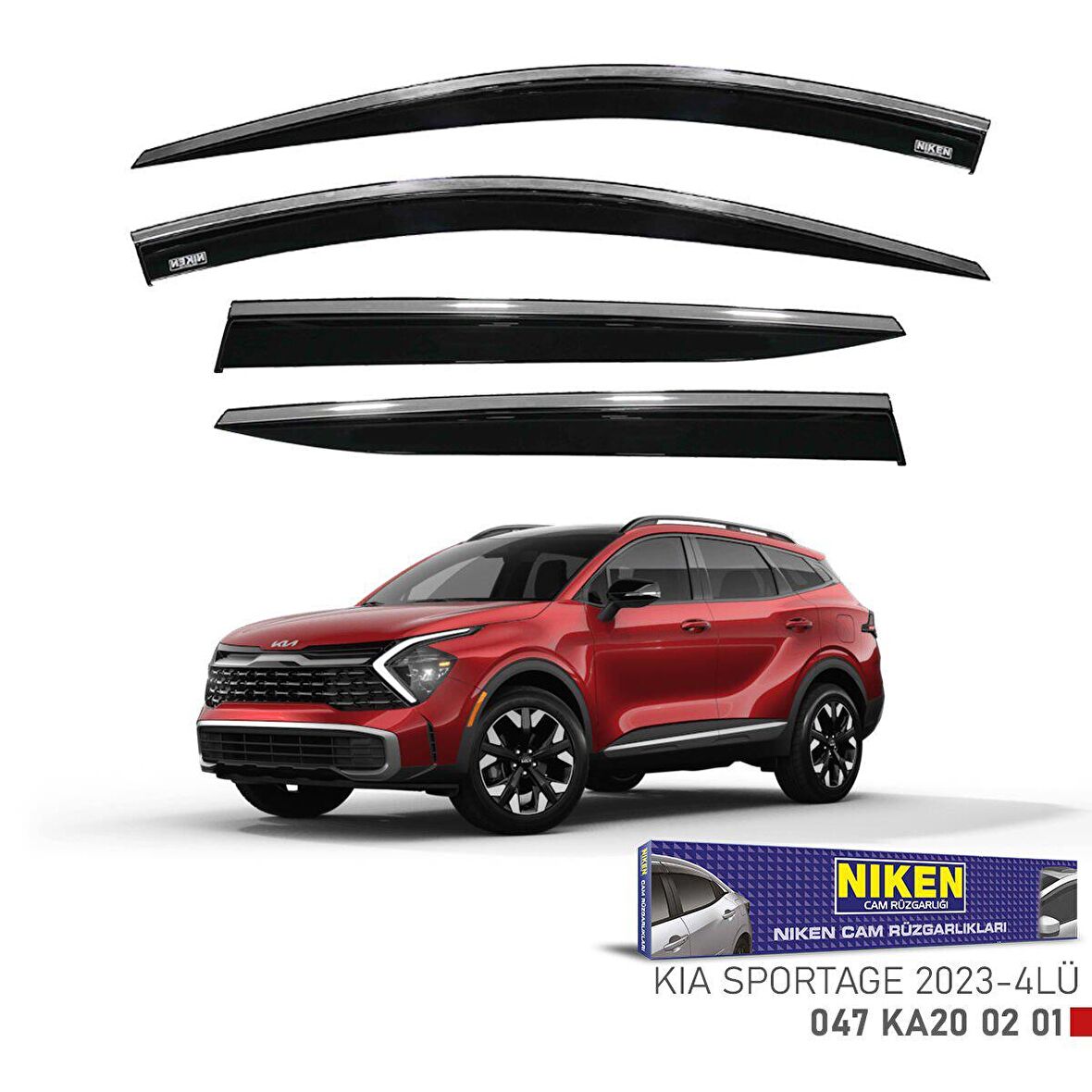Kia sportage cam rüzgarlığı kromlu 2023+ niken