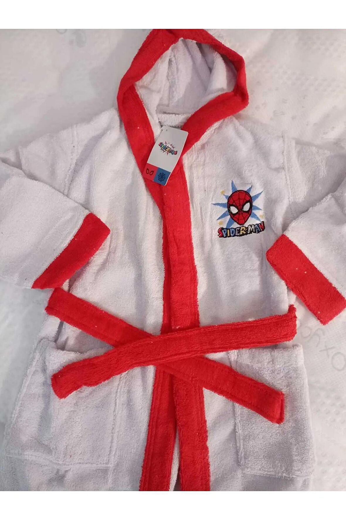 ÖZDİLEK DSNY SPIDERMAN GREY GRI NAK. BORNOZ 5-6