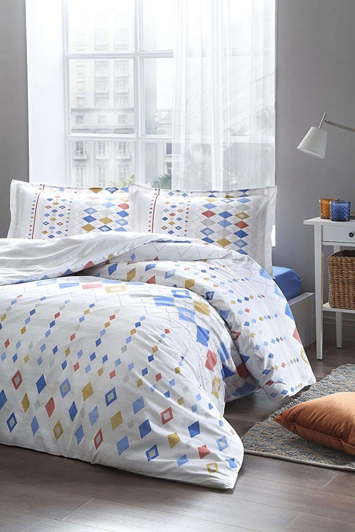 Özdilek  Color Silices Tek Kişilik Lastikli Fitted Çarşaf Nevresim Takımı