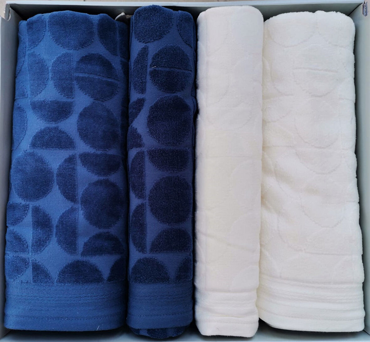 CIRCULAR KREM-İNDİGO BEST SET HAMAM TAKIMI
