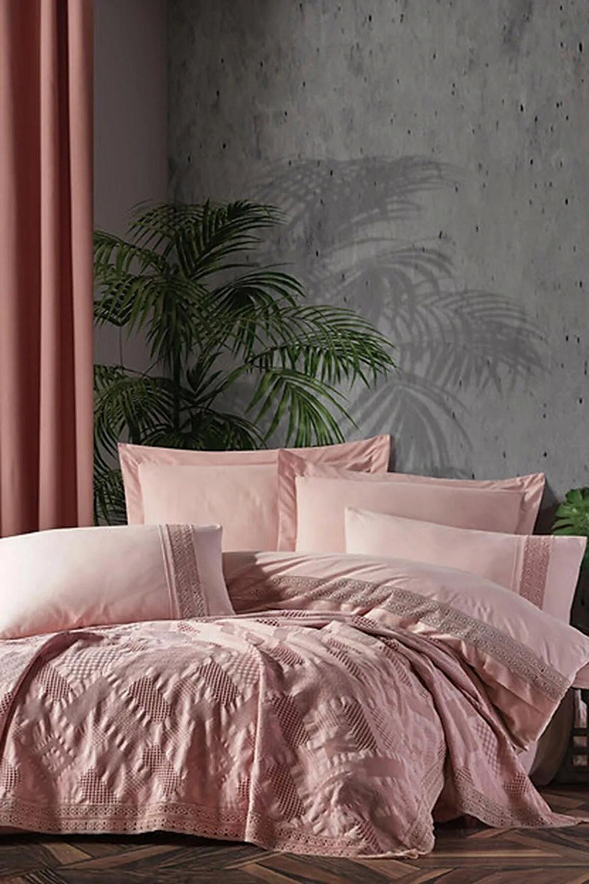 ÖZDİLEK GELİN SETI PIKELI TIARA PUDRA