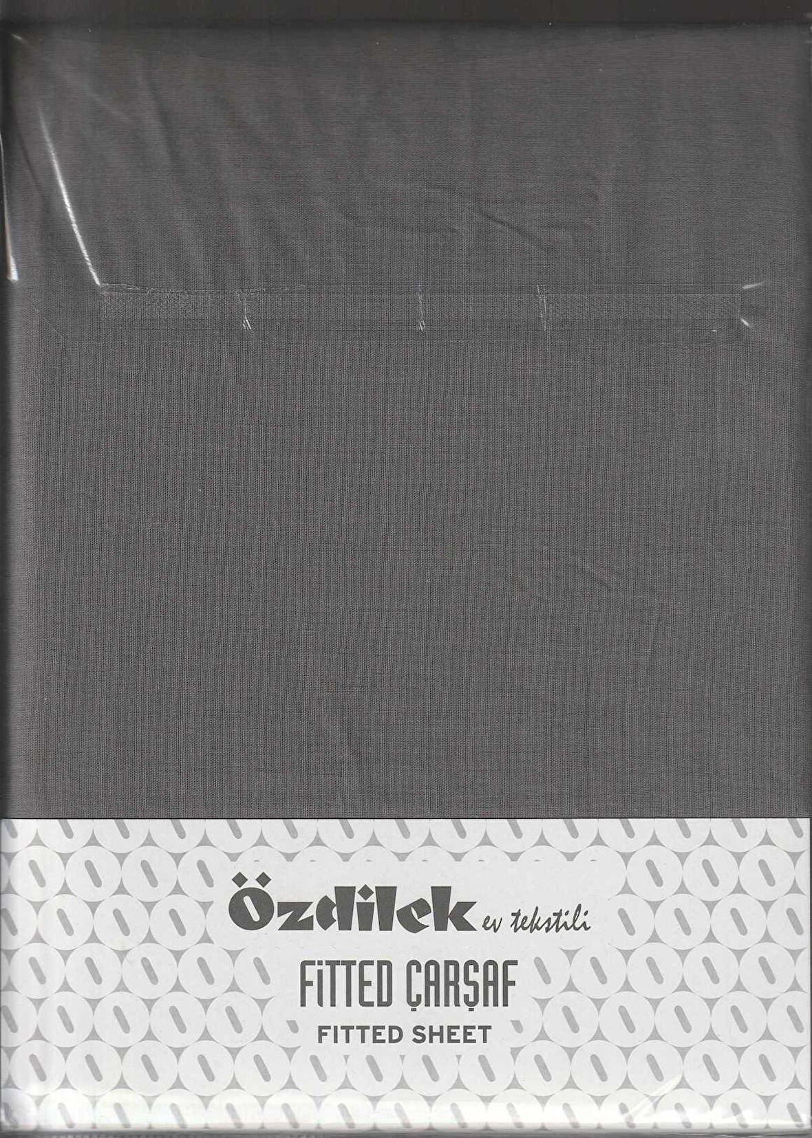 ÖZDİLEK ÇARŞAF LASTİKLİ YASTIK KILIFLI RANFORCE 100*200 ANTRASİT COLOURIST