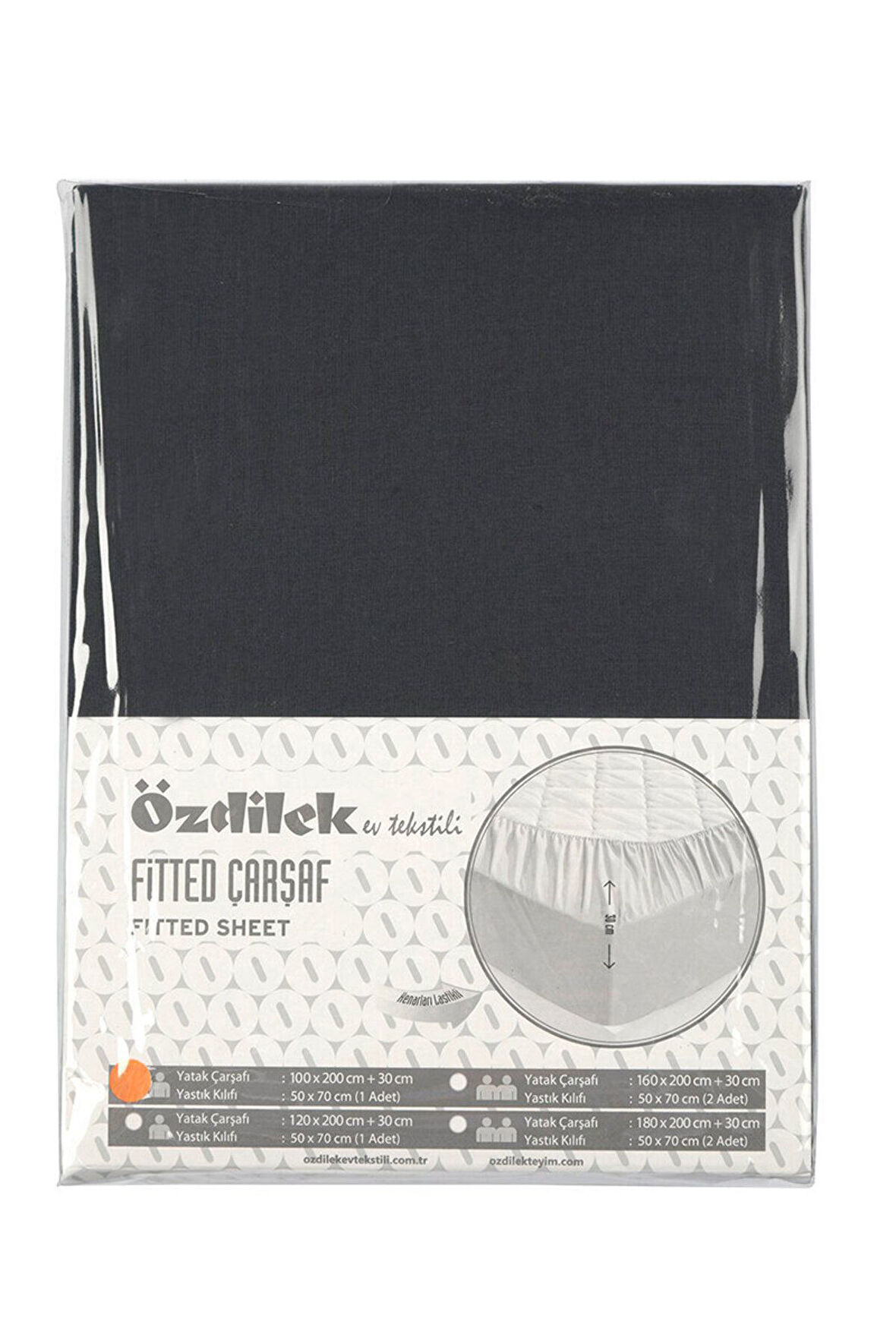ÖZDİLEK FITTED YASTIKLI ÇARŞAF 180X200+30 ANTRASİT