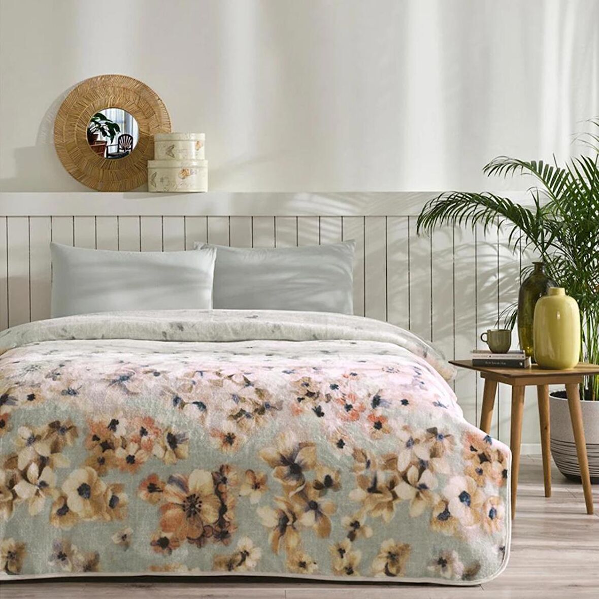 Özdilek Pirime Flor Çift Kişilik Battaniye Sarı 200x240